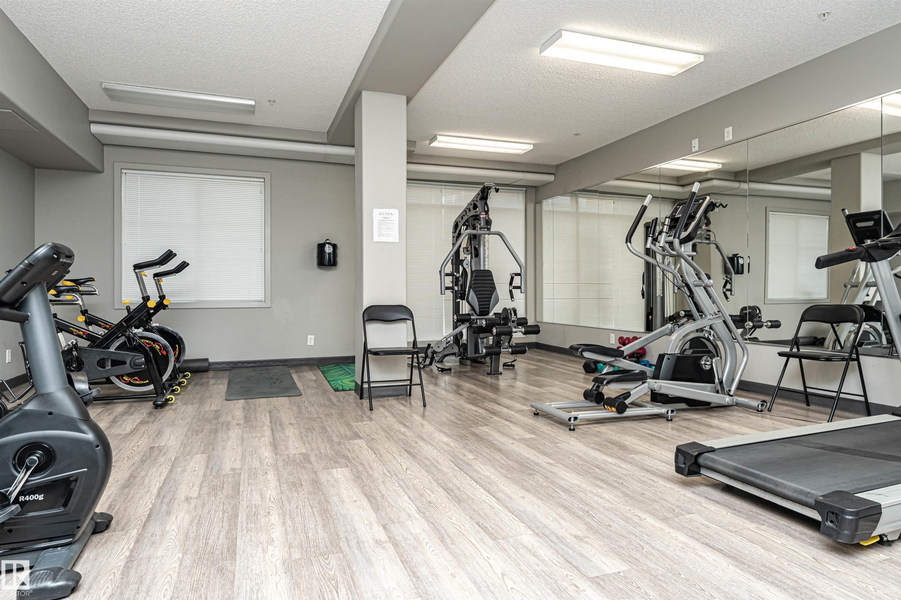 225 503 Albany Way, Edmonton, AB - Indoor Photo Showing Gym Room