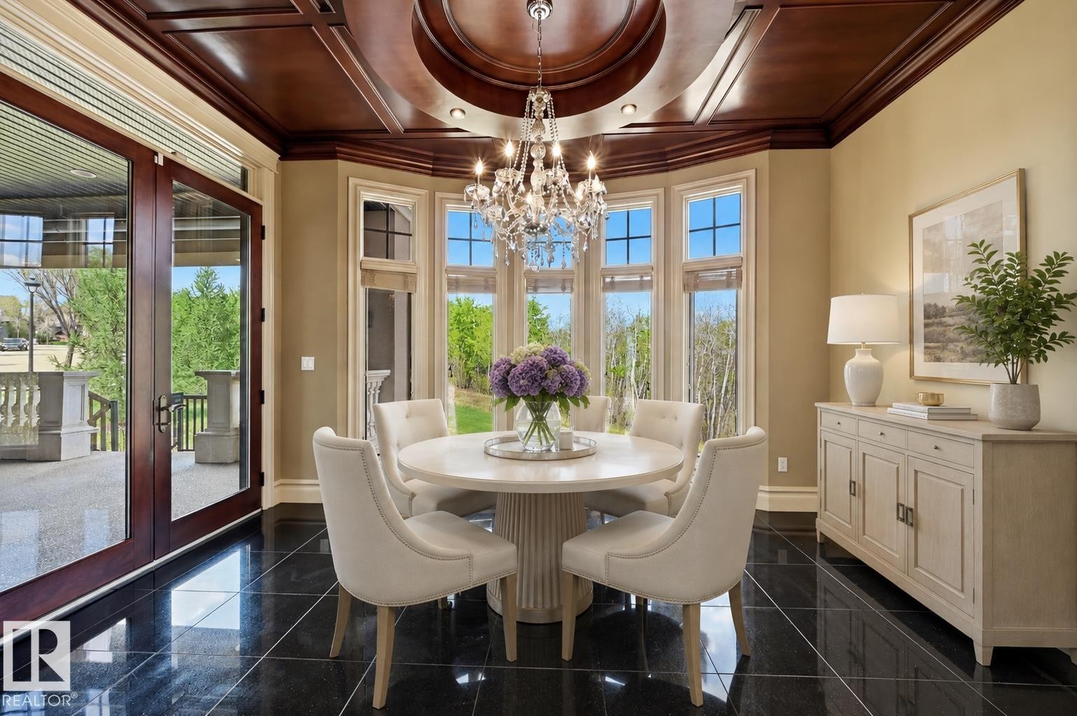 Virtually Staged - 1004 Hollands Point(E), Edmonton, AB - Indoor Photo Showing Dining Room