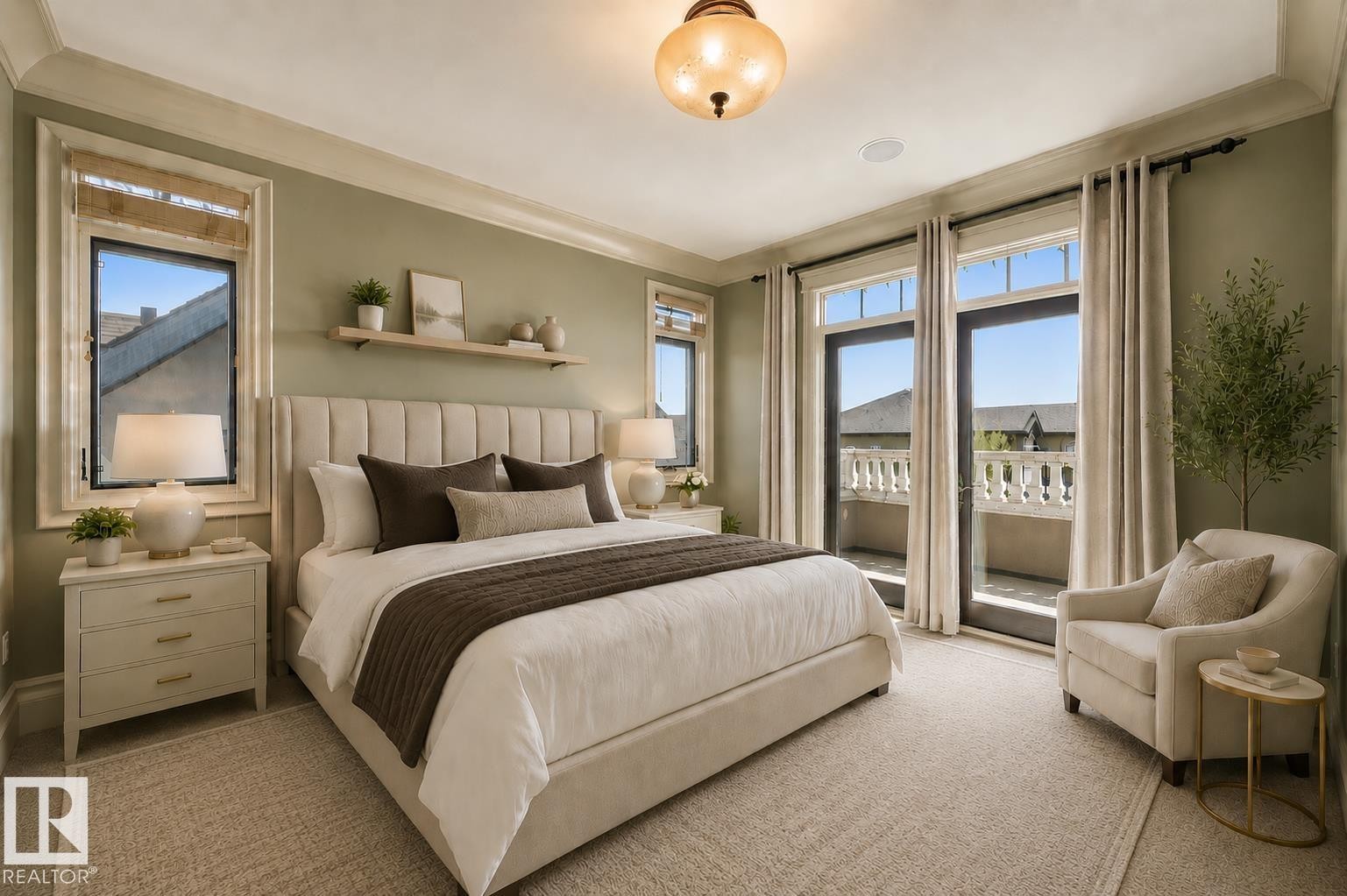 Virtually Staged - 1004 Hollands Point(E), Edmonton, AB - Indoor Photo Showing Bedroom