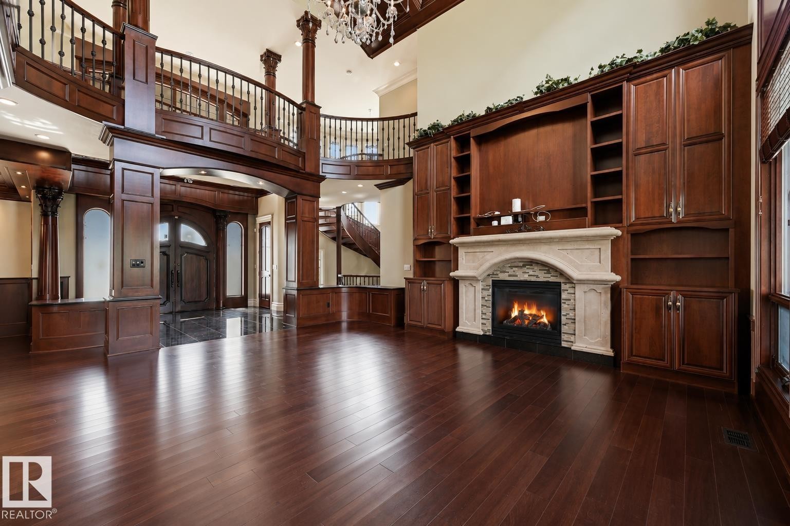 1004 Hollands Point(E), Edmonton, AB - Indoor With Fireplace