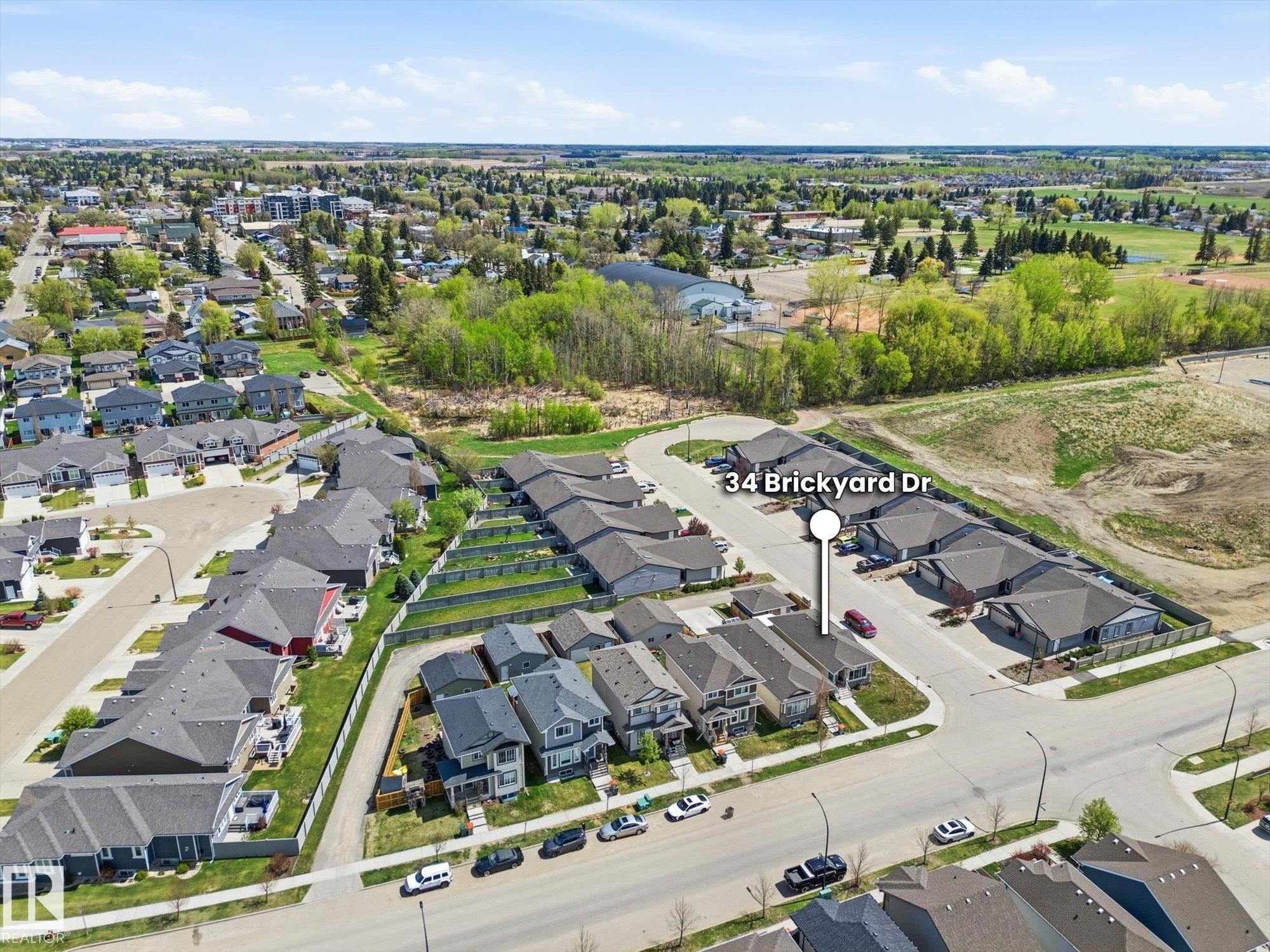 34 Brickyard Drive, Stony Plain, AB - Outdoor With View