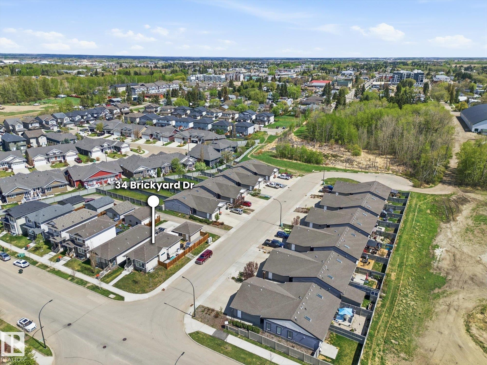 34 Brickyard Drive, Stony Plain, AB - Outdoor With View