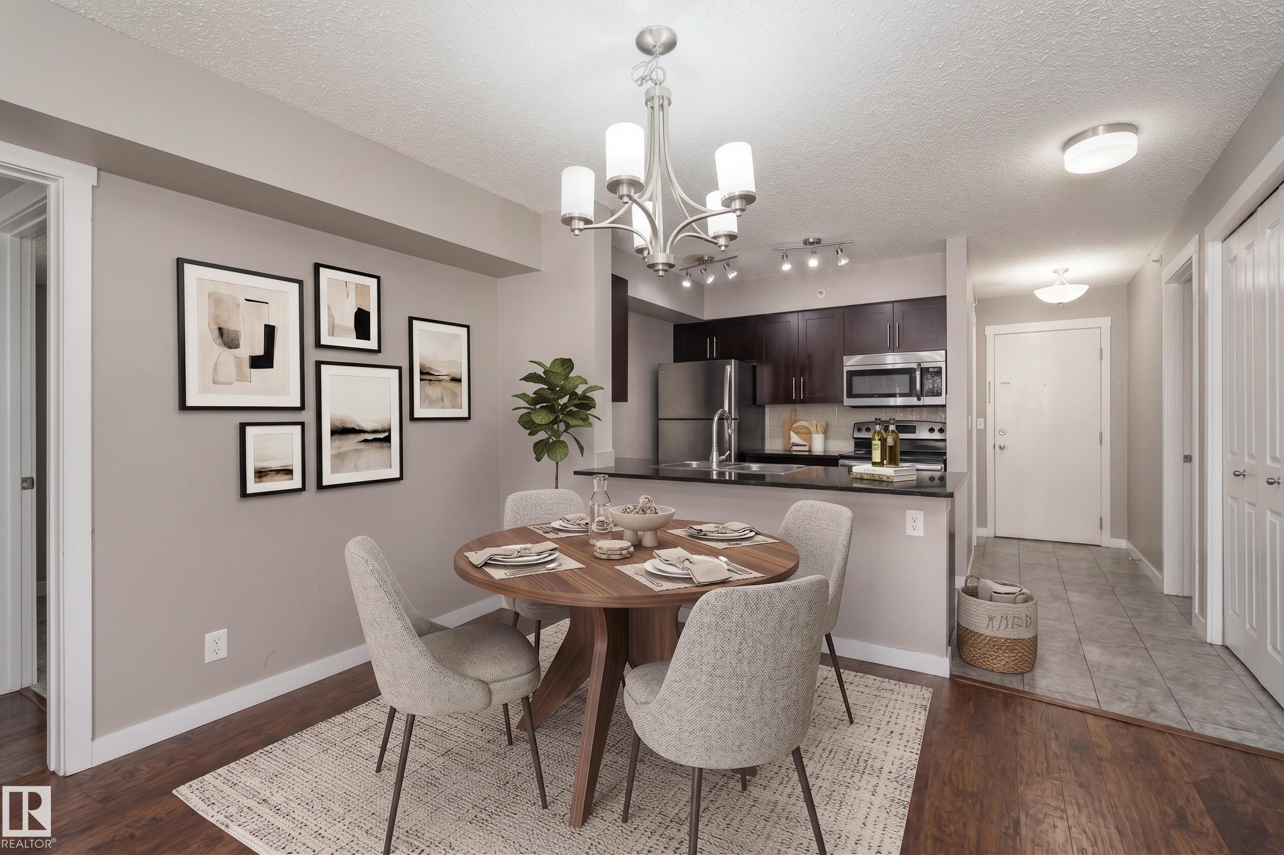 409 5804 Mullen Place, Edmonton, AB - Indoor Photo Showing Dining Room