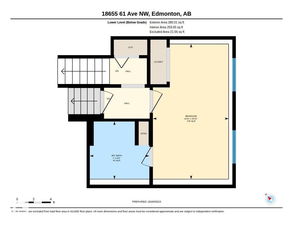Lower Floor Plan - 18655 61 Avenue, Edmonton, AB - Other