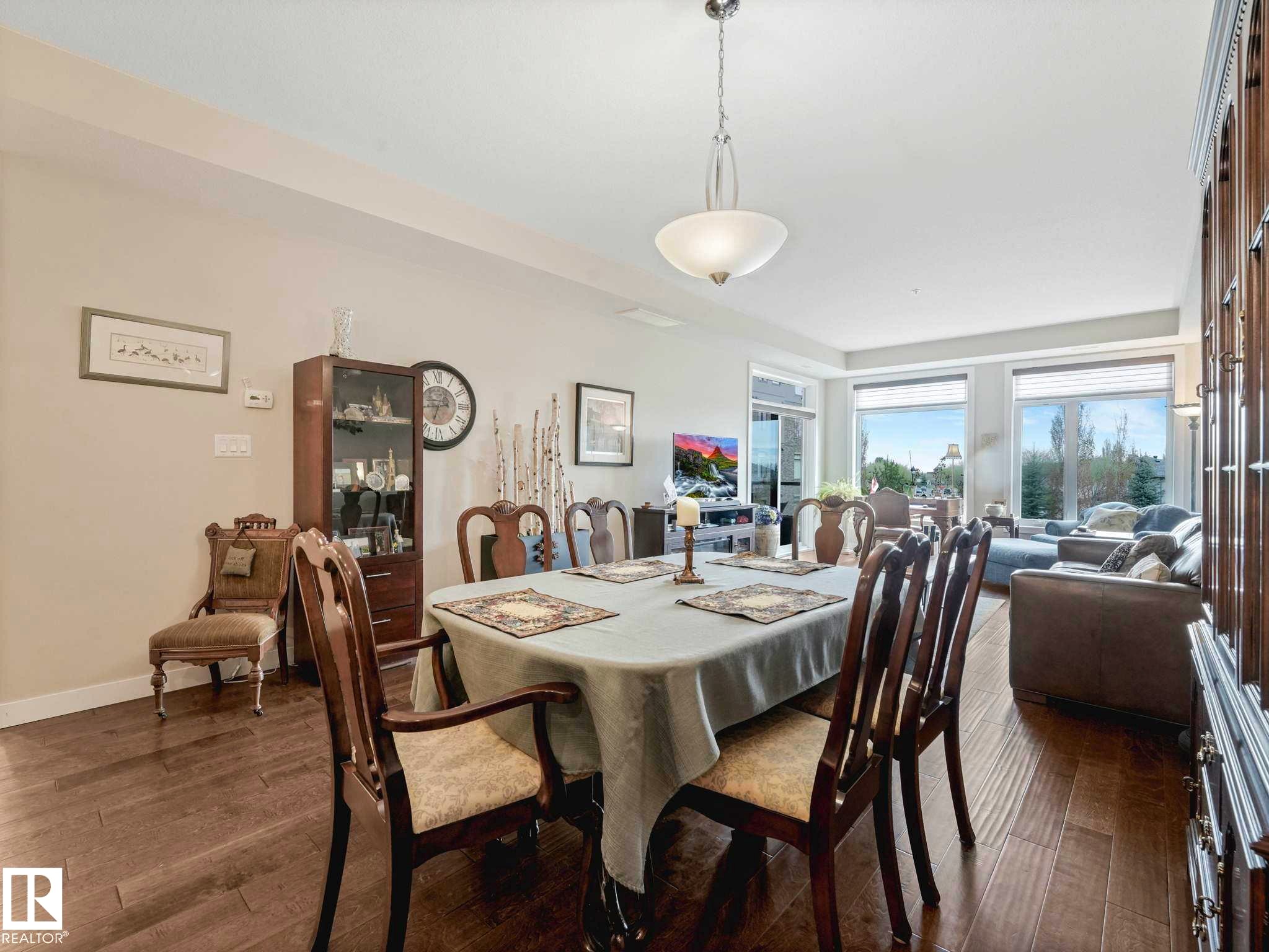 Image quality insufficient for description - 213 625 Leger Way, Edmonton, AB - Indoor Photo Showing Dining Room