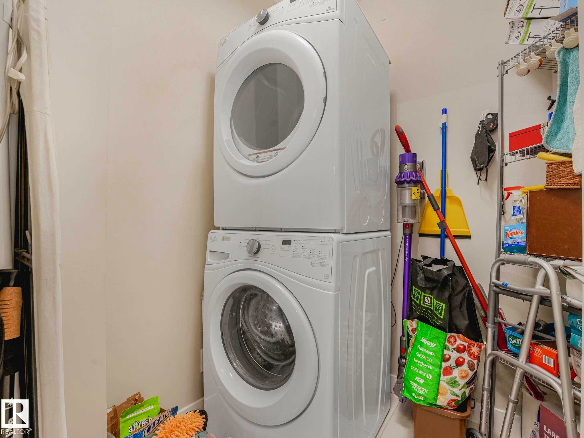 Image quality insufficient for description - 213 625 Leger Way, Edmonton, AB - Indoor Photo Showing Laundry Room
