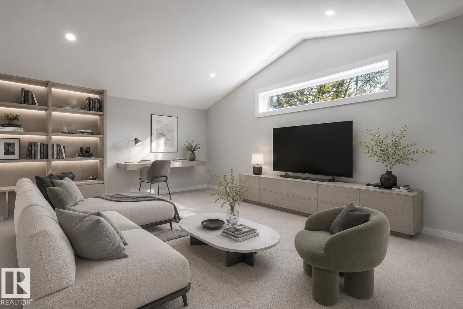 11430 75 Avenue, Edmonton, AB - Indoor Photo Showing Living Room