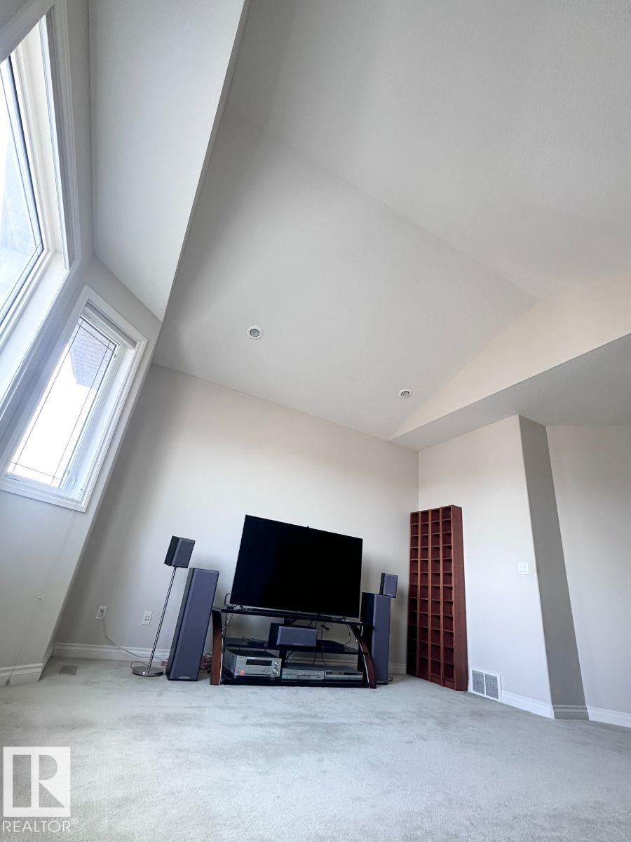Vaulted ceiling with recessed lighting - 820 Drysdale Run, Edmonton, AB - Indoor