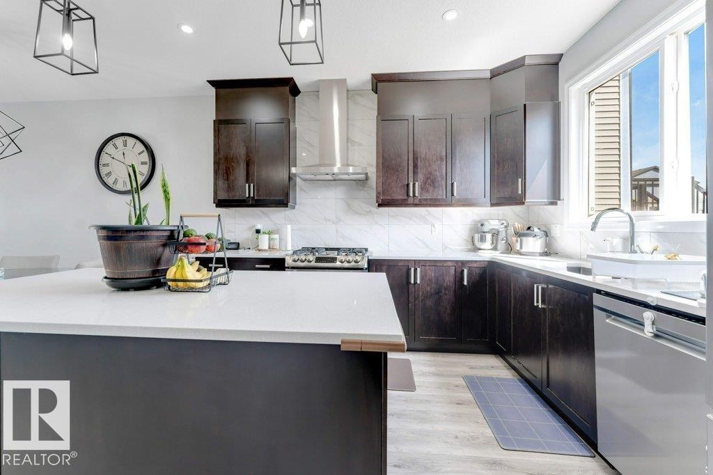 1305 Darby Way, Edmonton, AB - Indoor Photo Showing Kitchen With Upgraded Kitchen