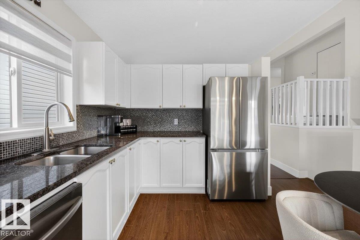 18520 77 Avenue, Edmonton, AB - Indoor Photo Showing Kitchen With Stainless Steel Kitchen With Double Sink