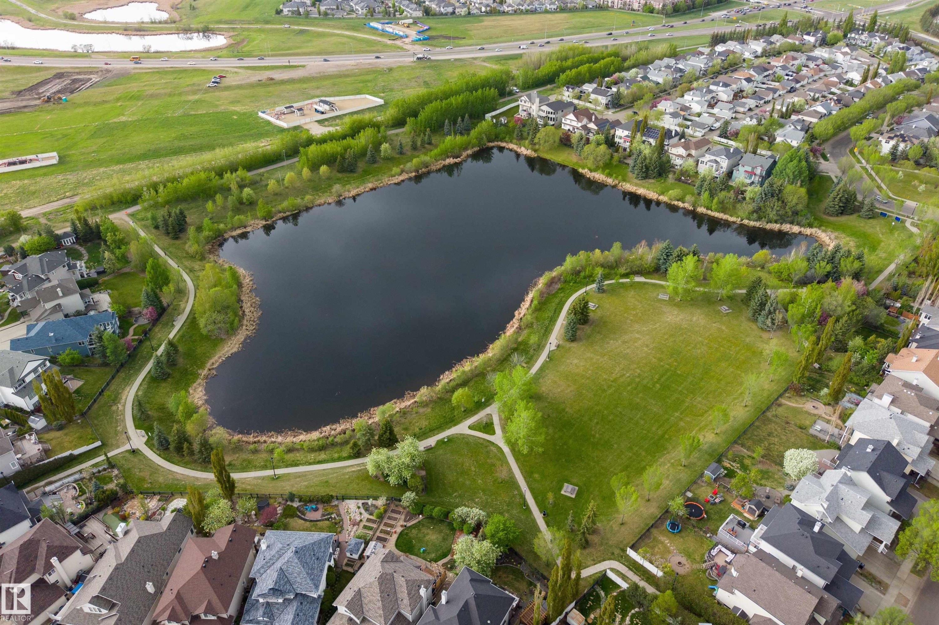 5504 Stevens Crescent, Edmonton, AB - Outdoor With Body Of Water With View