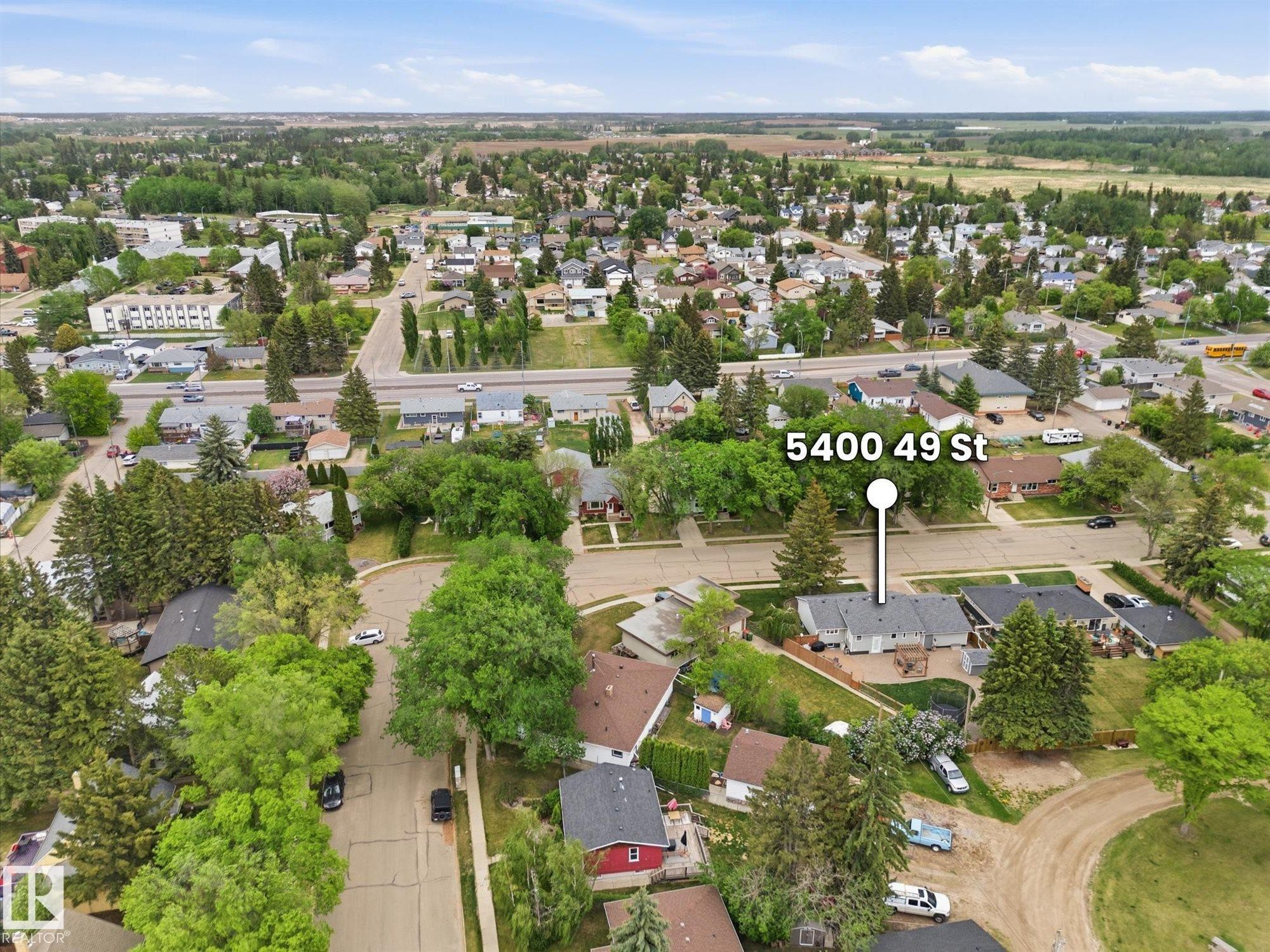 5400 49 Street, Stony Plain, AB - Outdoor With View