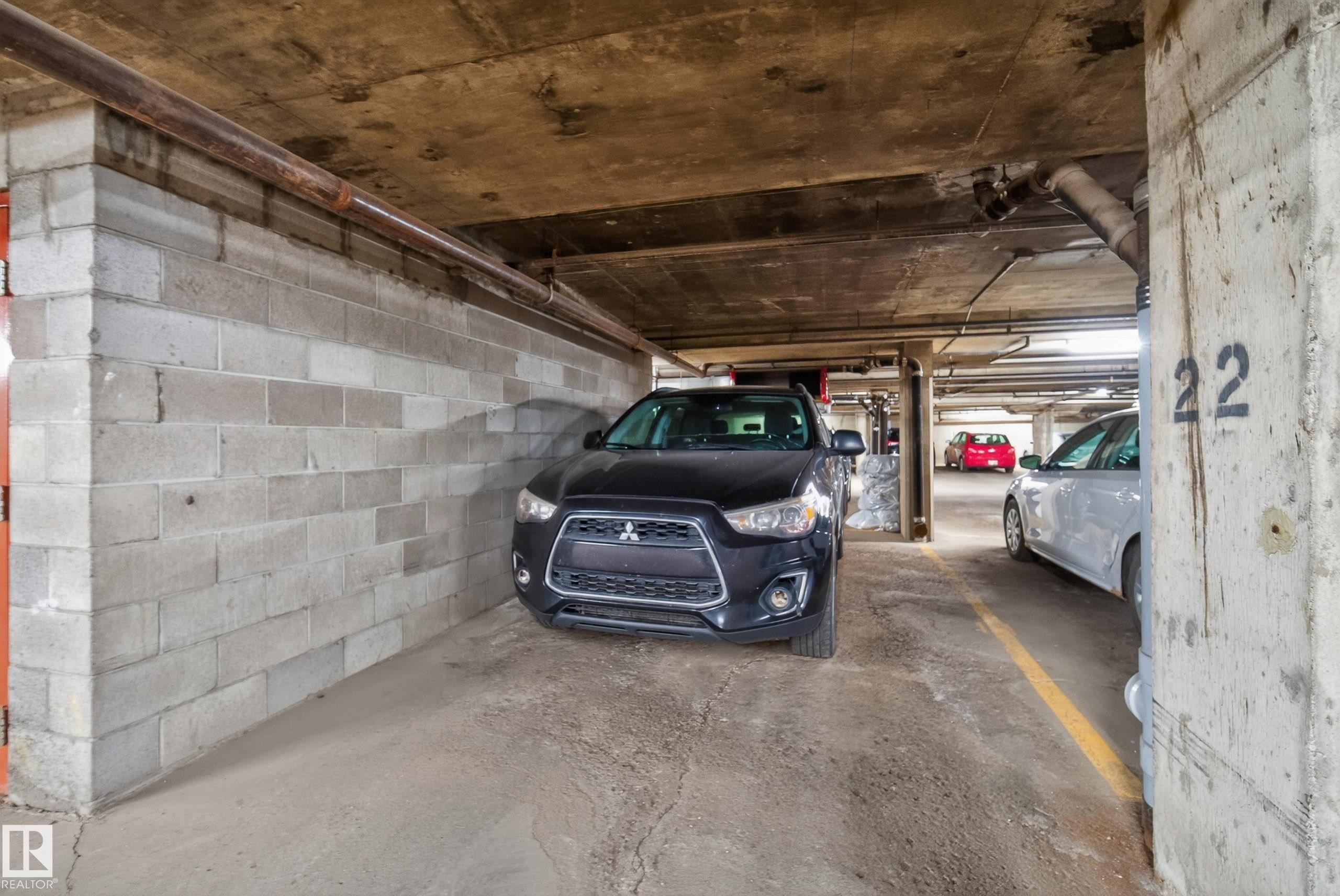 302 10148 118 Street, Edmonton, AB - Indoor Photo Showing Garage