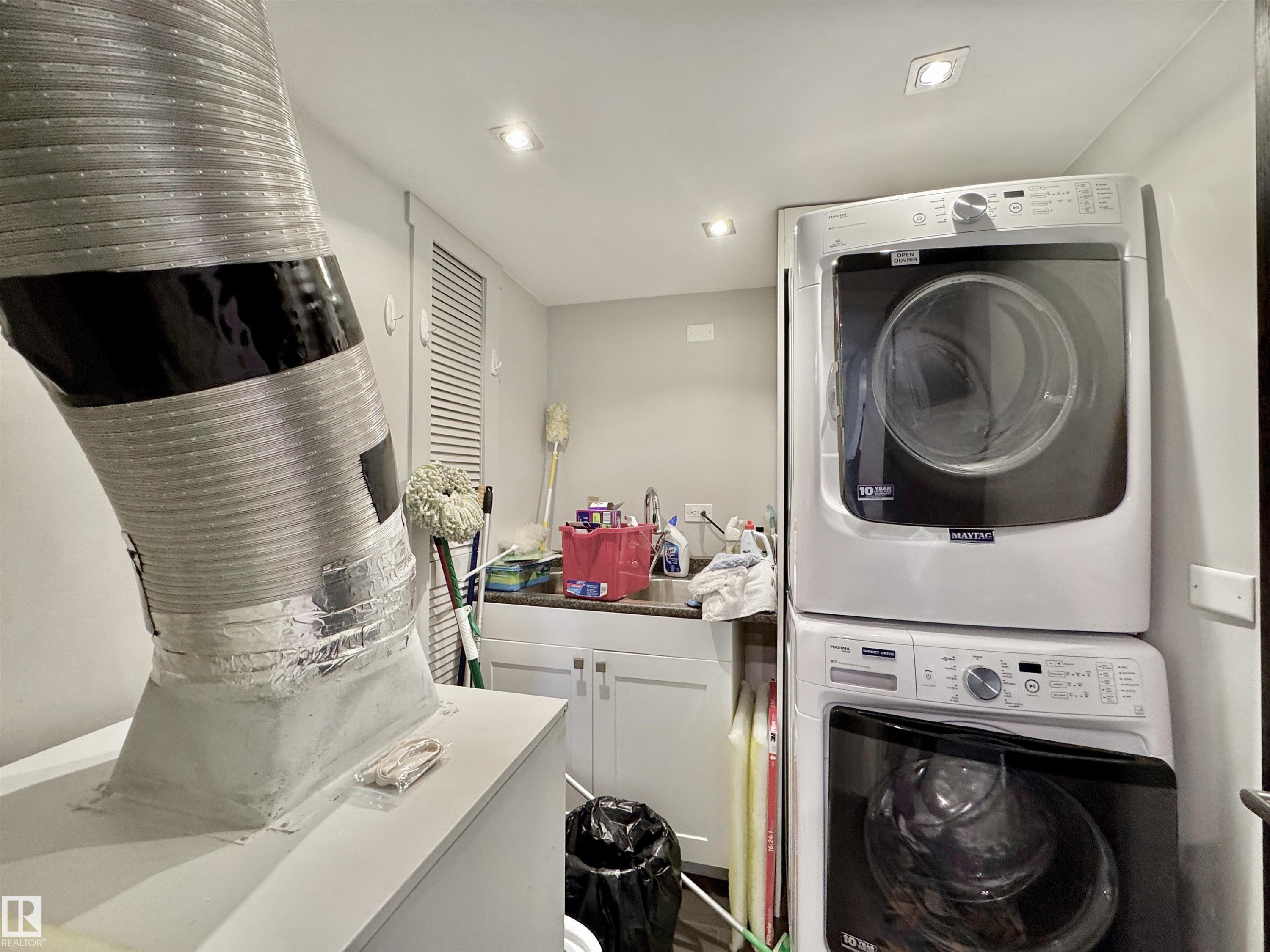 #201 10010 119 St Nw, Edmonton, AB - Indoor Photo Showing Laundry Room