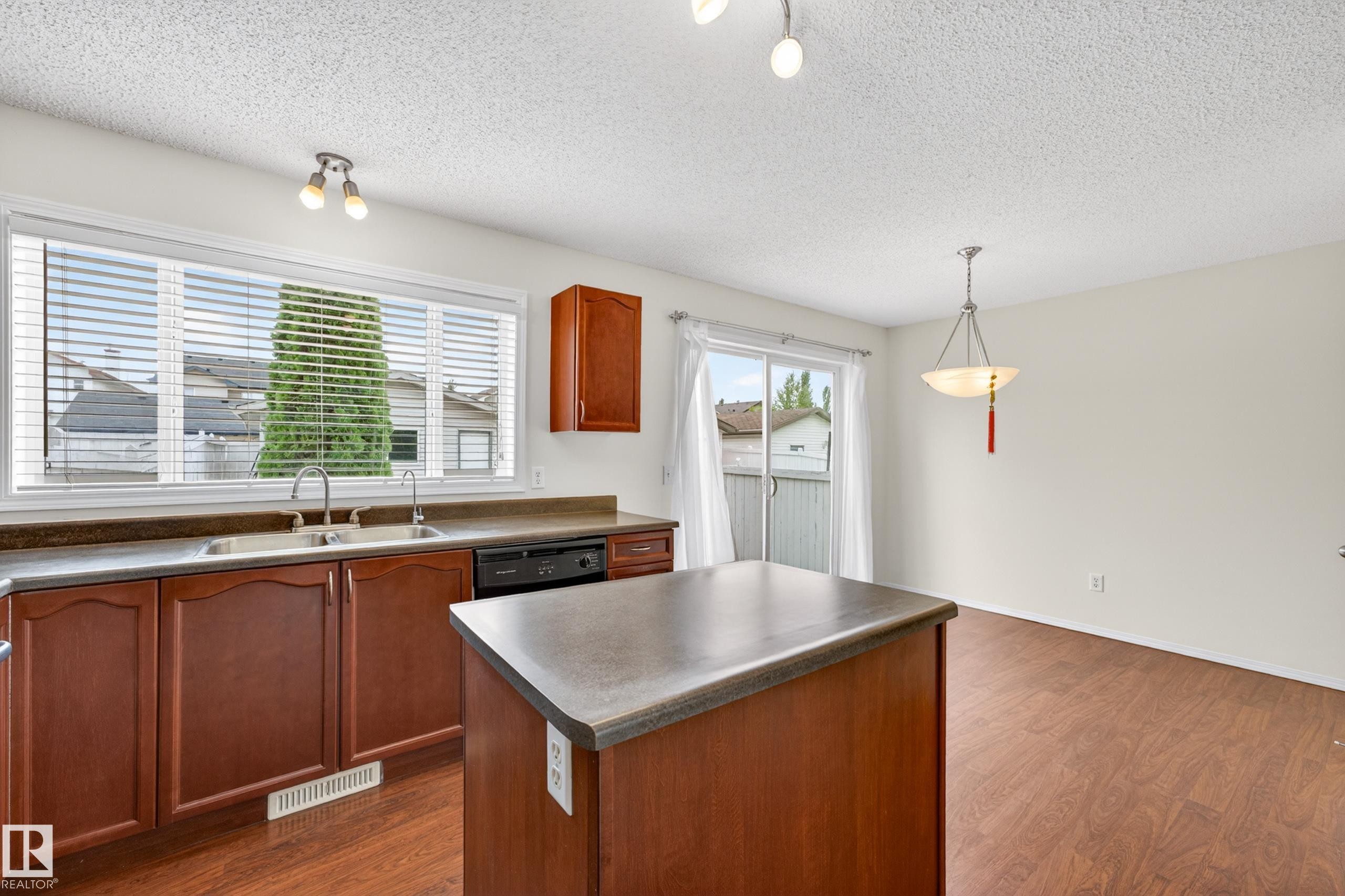 5917 South Terwillegar Boulevard, Edmonton, AB - Indoor Photo Showing Kitchen With Double Sink