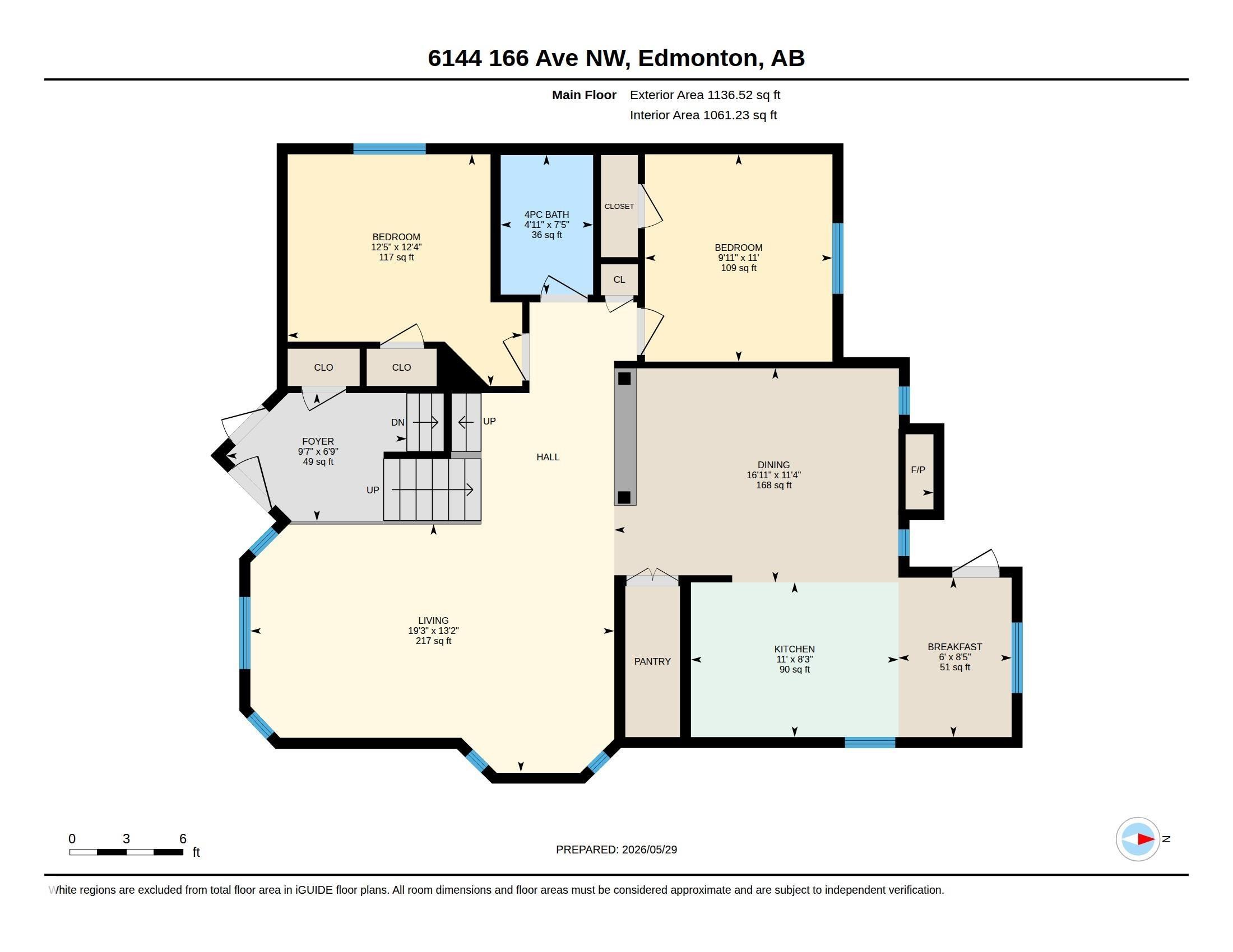 Floor plan - 6144 166 Avenue, Edmonton, AB