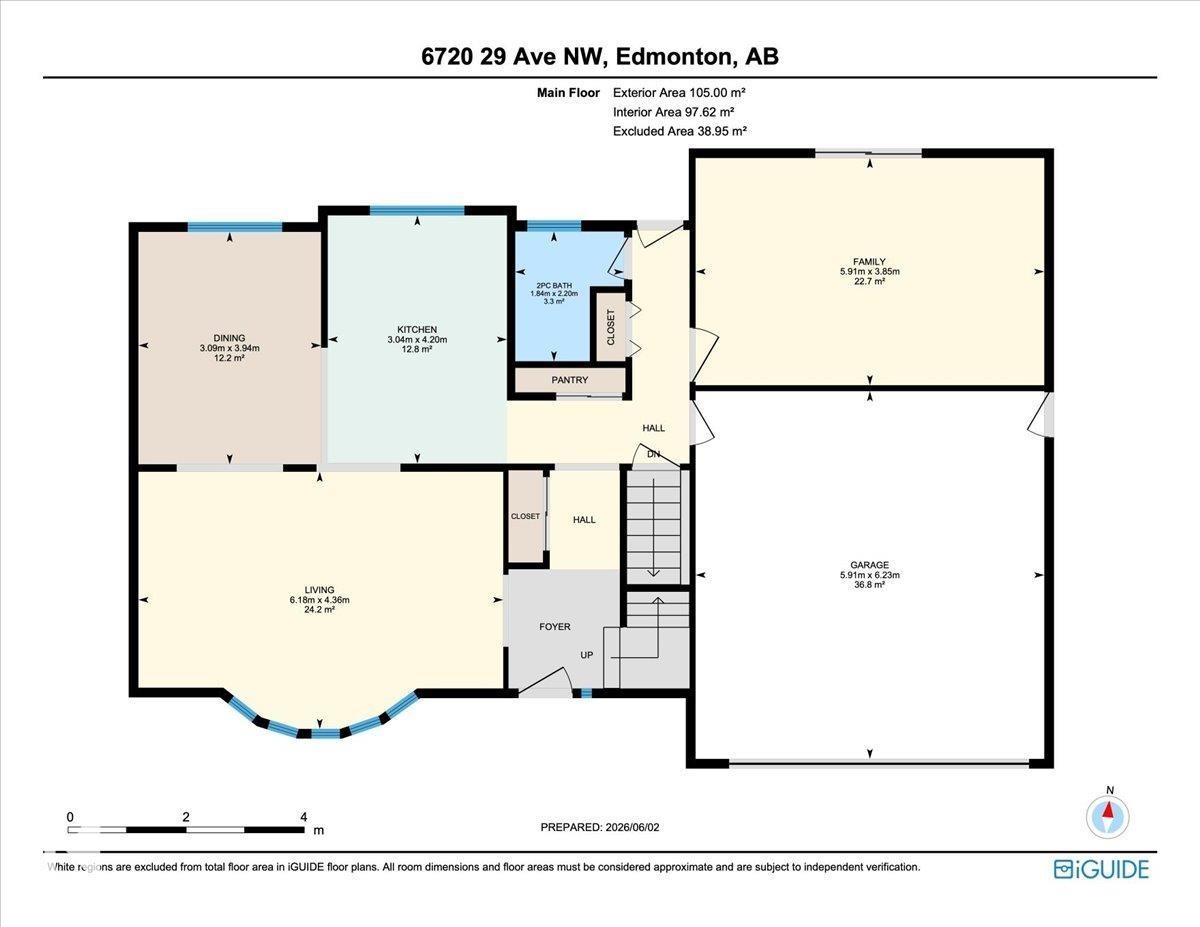 Floor plan - 6720 29 Avenue, Edmonton, AB