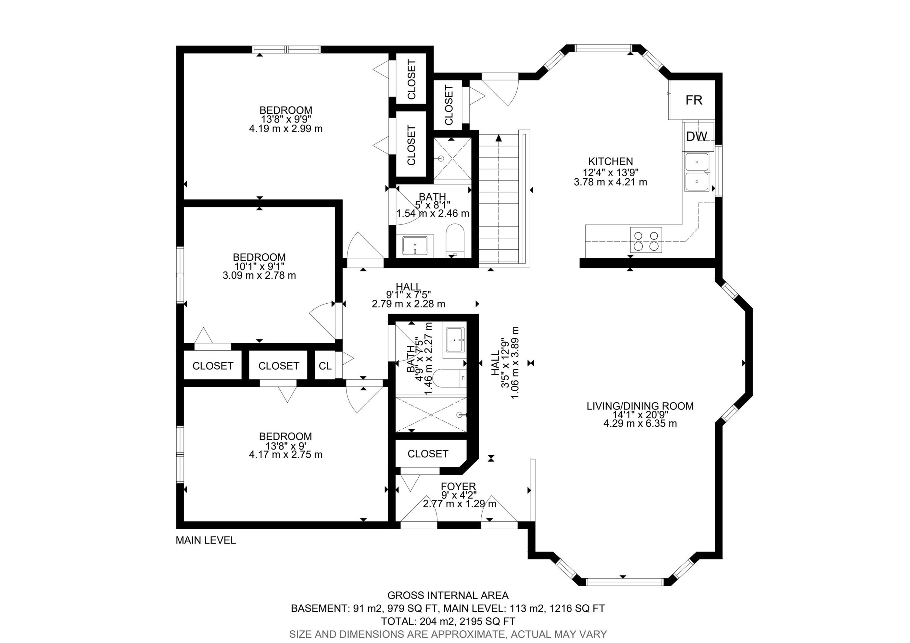 Floor plan - 242 Northmount Drive, Wetaskiwin, AB