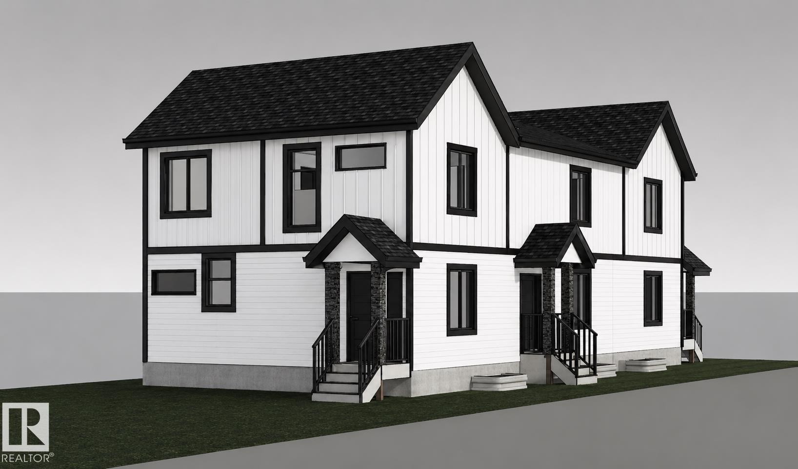 Architectural Rendering. Illustrating the exterior of the property - 12160 93 Street Nw, Edmonton, AB