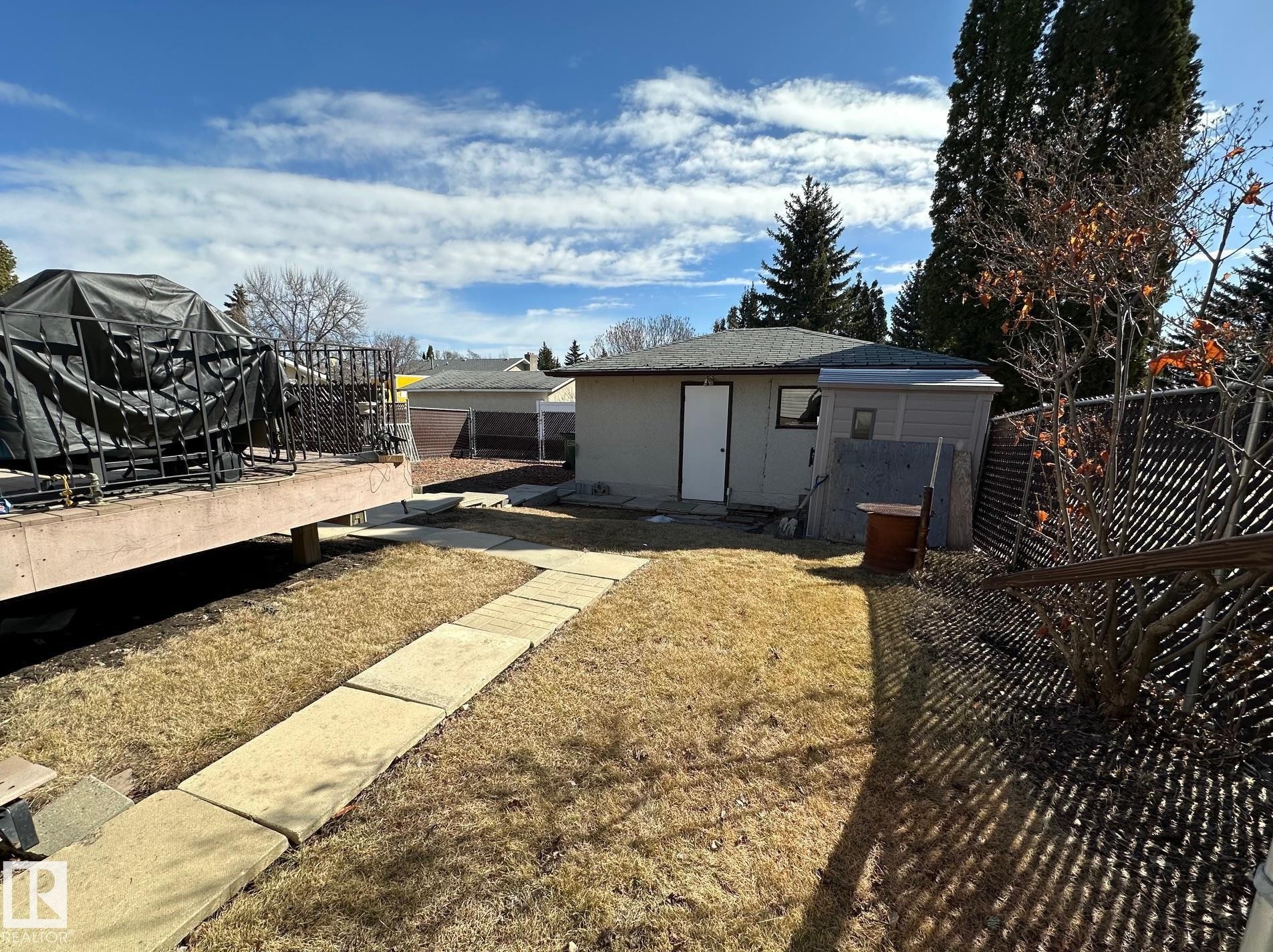 With RV Parking in rear Yard area. - 7916 150 Avenue, Edmonton, AB - Outdoor