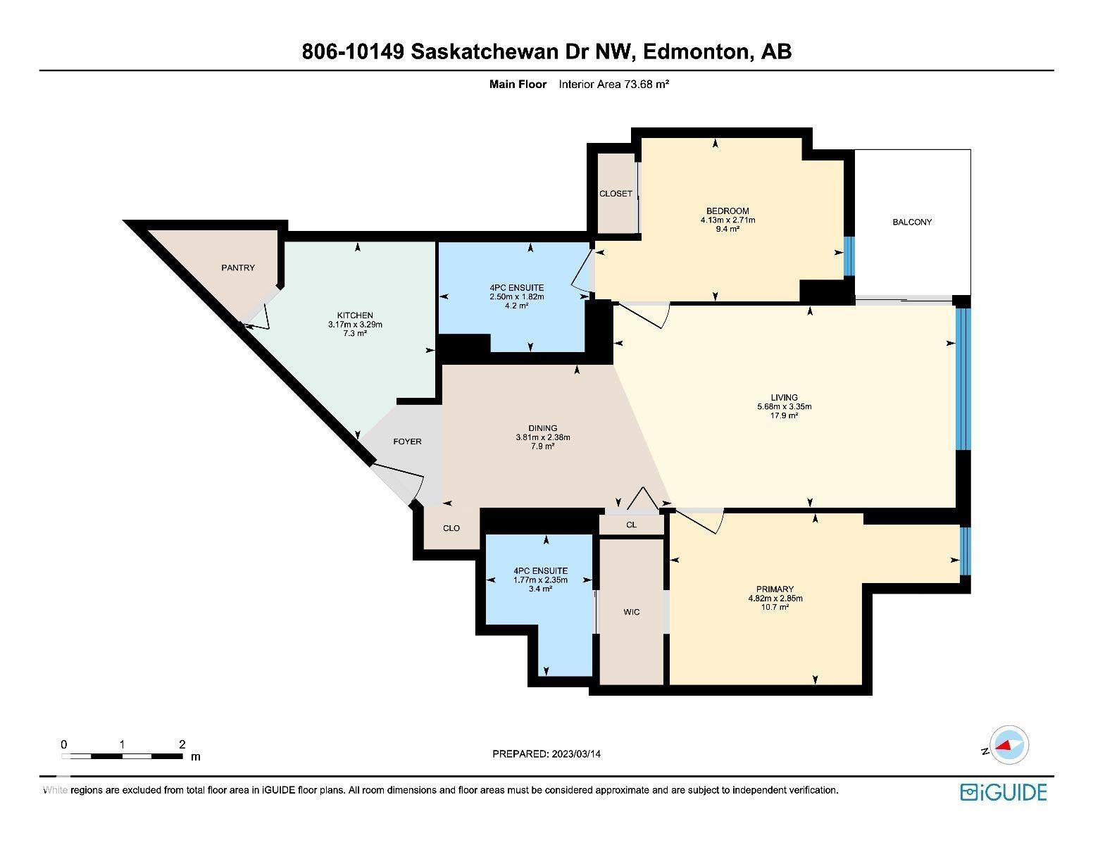 Floor plan - 806 10149 Saskatchewan Drive, Edmonton, AB