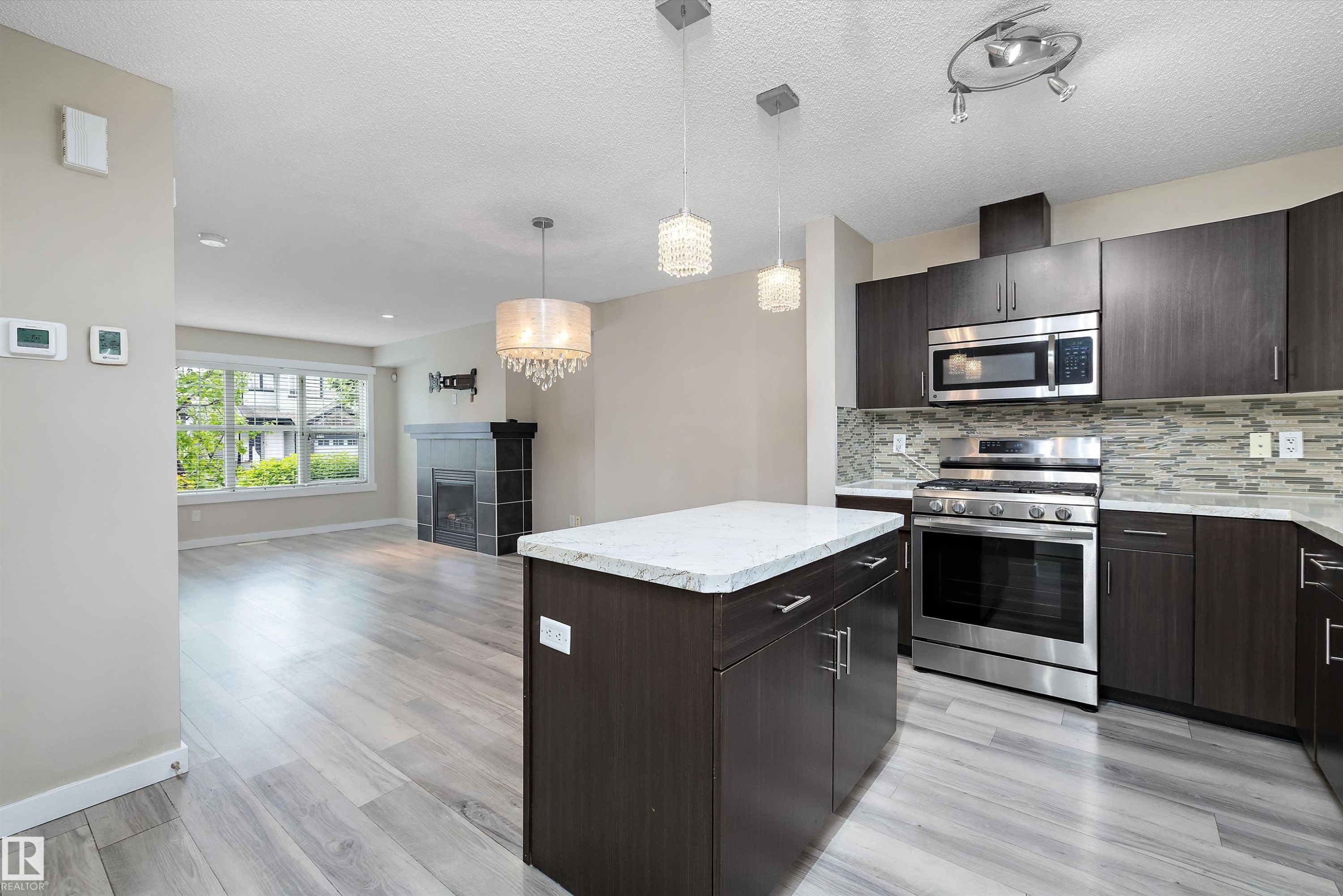 2914 18A Avenue, Edmonton, AB - Indoor Photo Showing Kitchen With Upgraded Kitchen