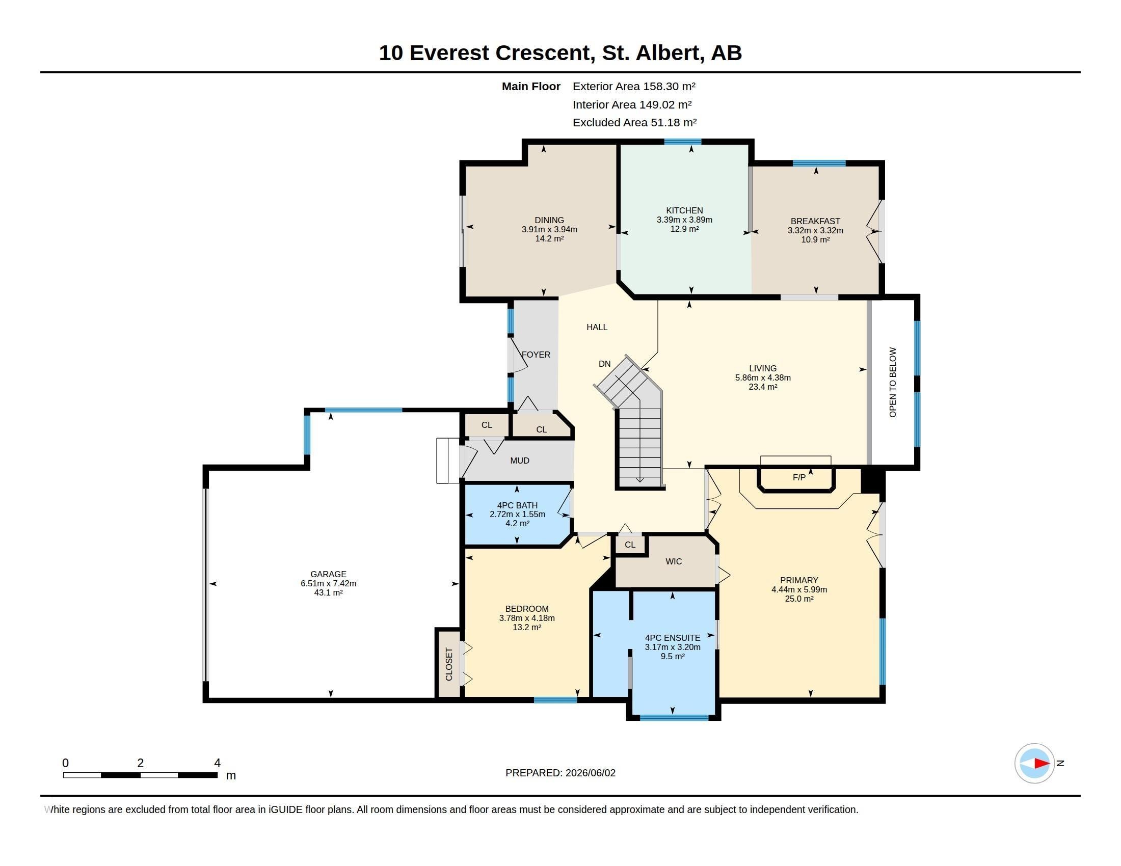 Floor plan - 10 Everest Crescent, St. Albert, AB