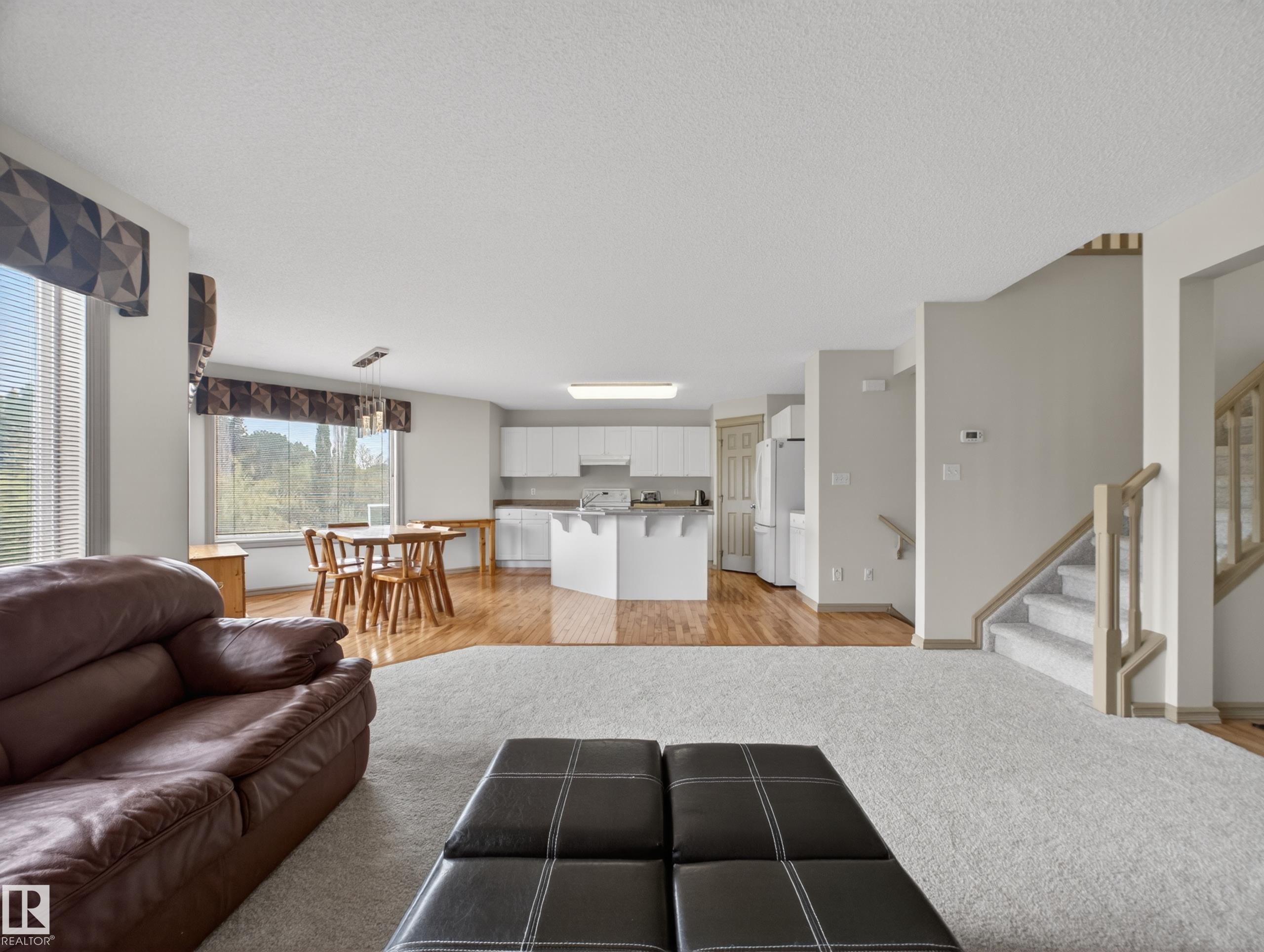 1381 Breckenridge Drive, Edmonton, AB - Indoor Photo Showing Living Room With Fireplace