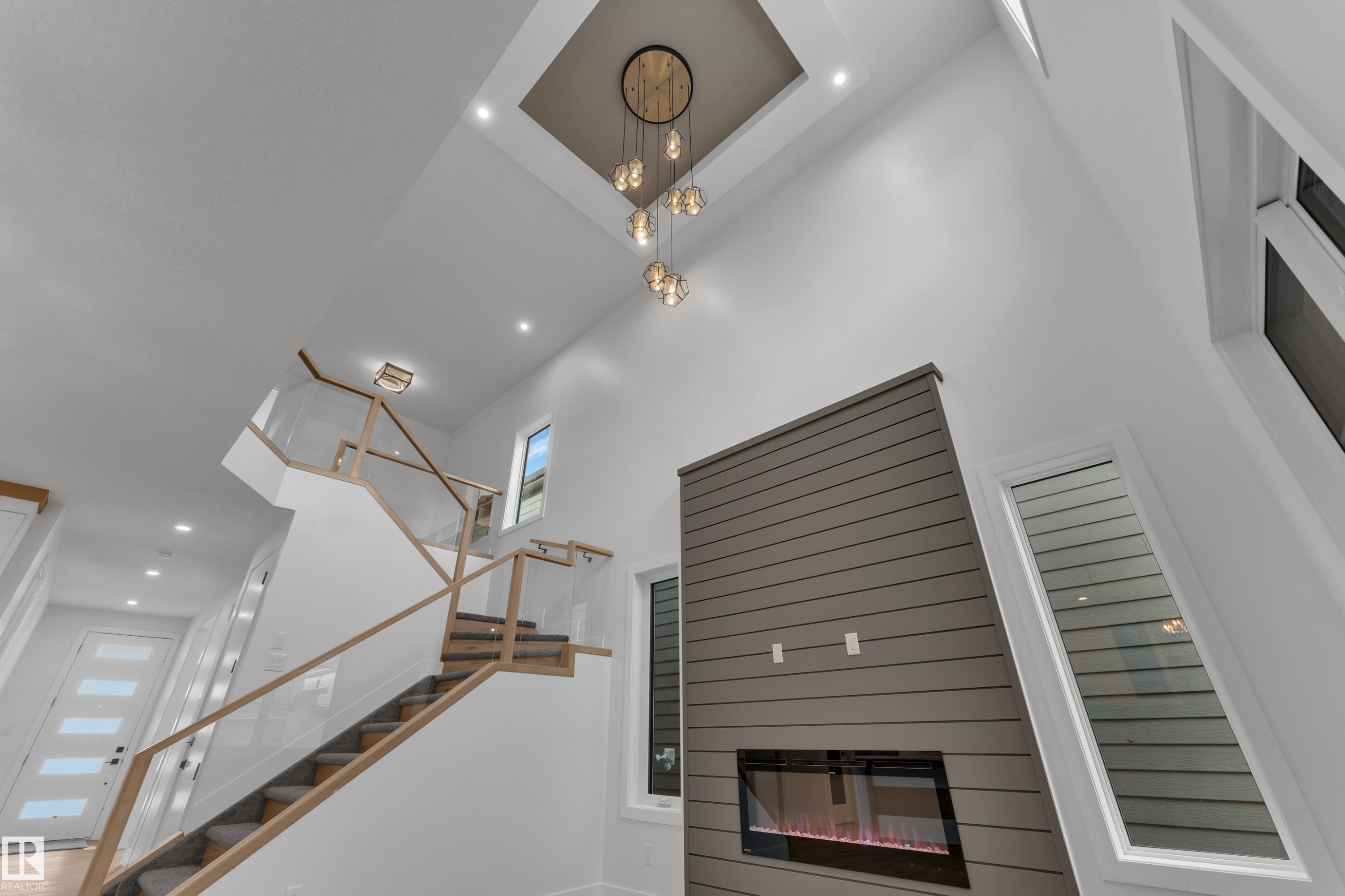 6111 Crawford Drive, Edmonton, AB - Indoor Photo Showing Other Room With Fireplace