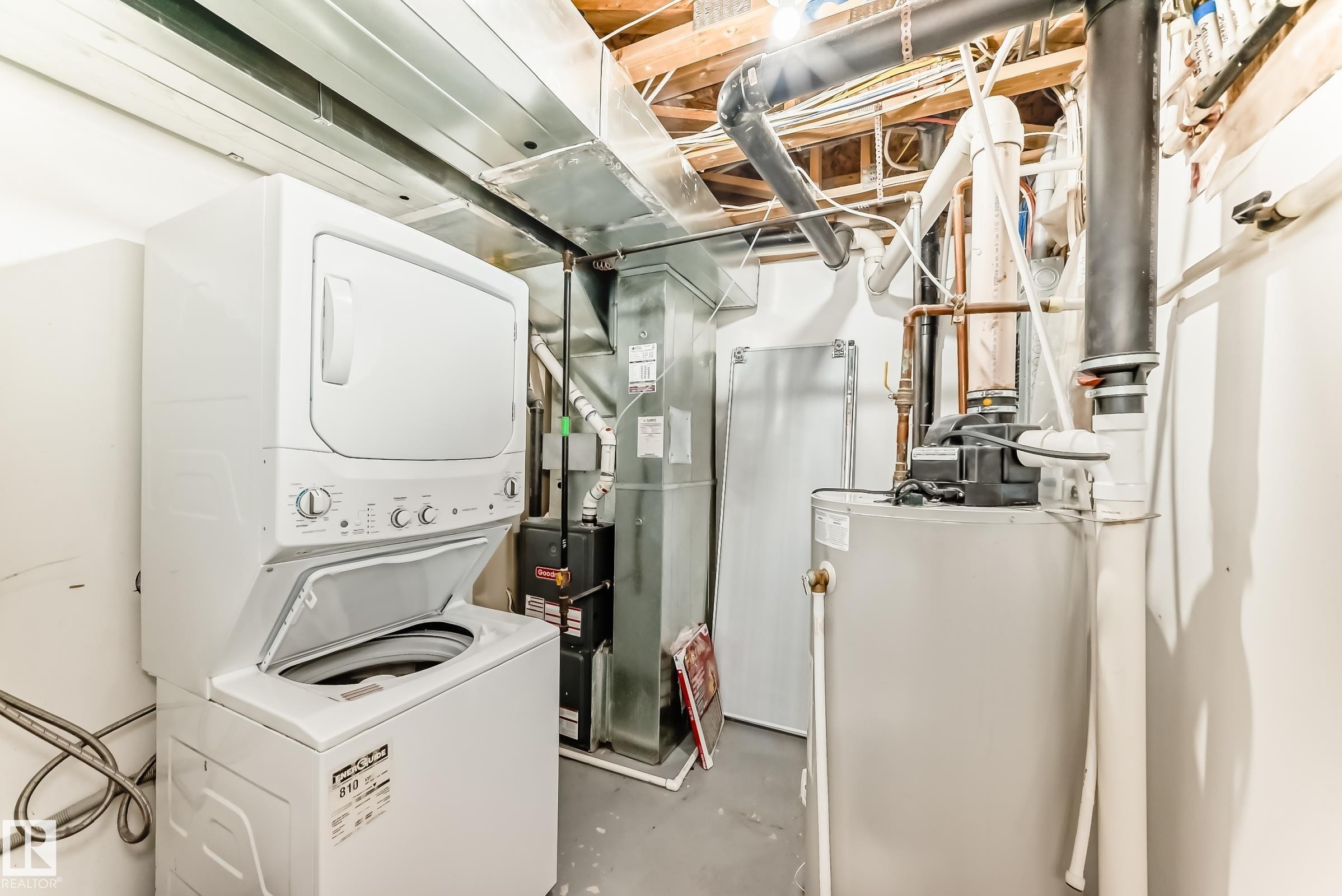 Basement - #47 12004 22 Av Sw, Edmonton, AB - Indoor Photo Showing Laundry Room