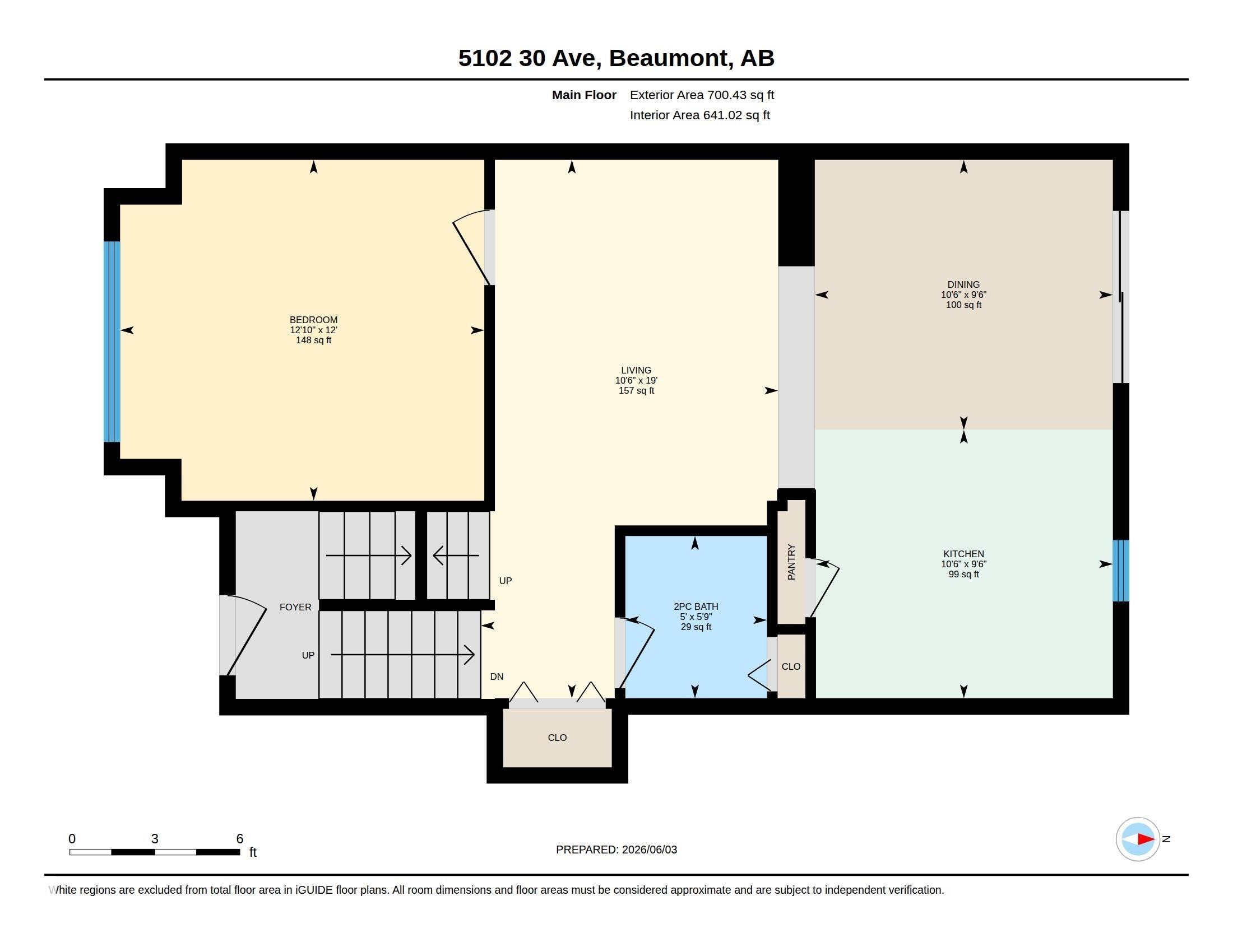 Floor plan - 41 5102 30 Avenue, Beaumont, AB