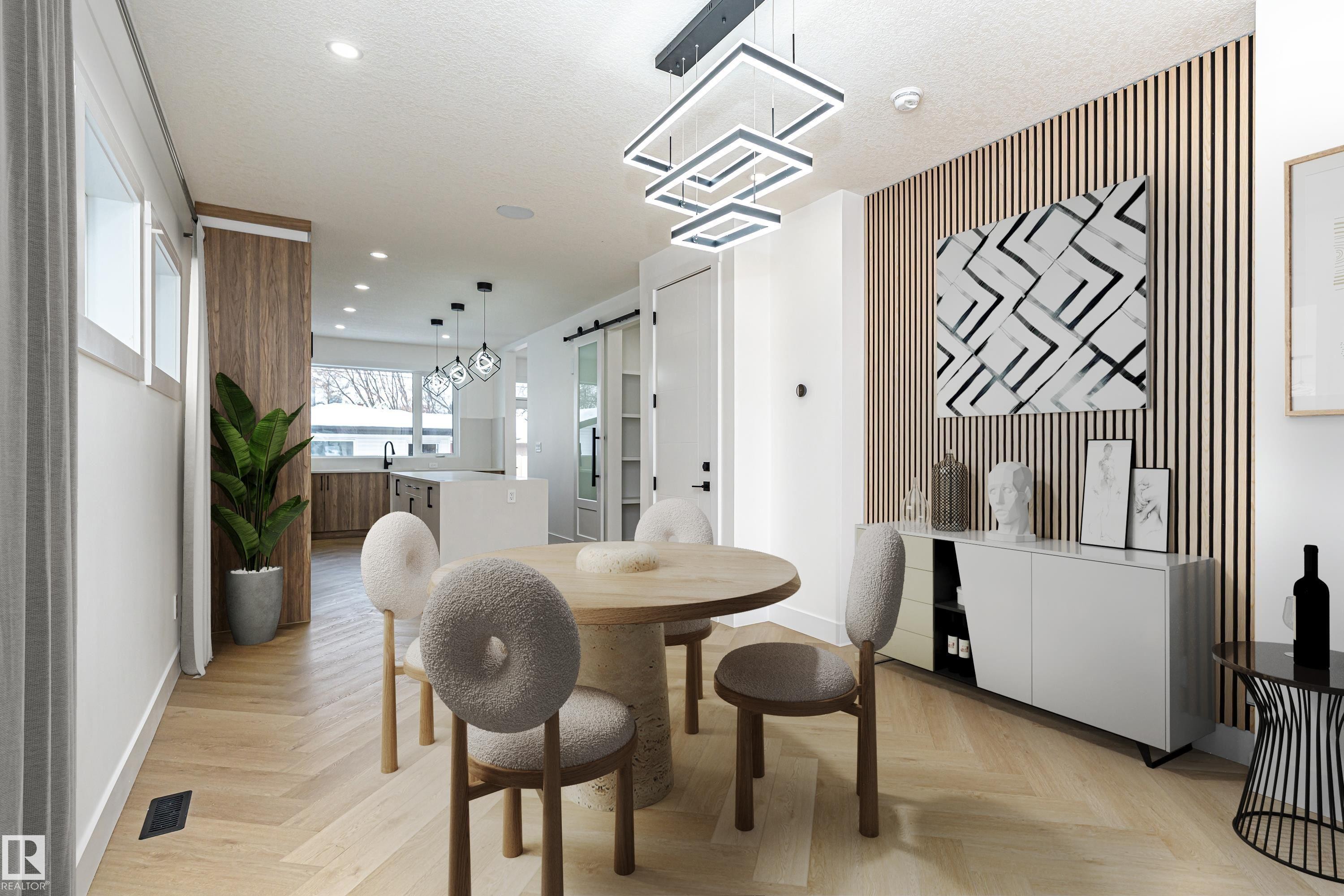 9624 86 Street Nw, Edmonton, AB - Indoor Photo Showing Dining Room