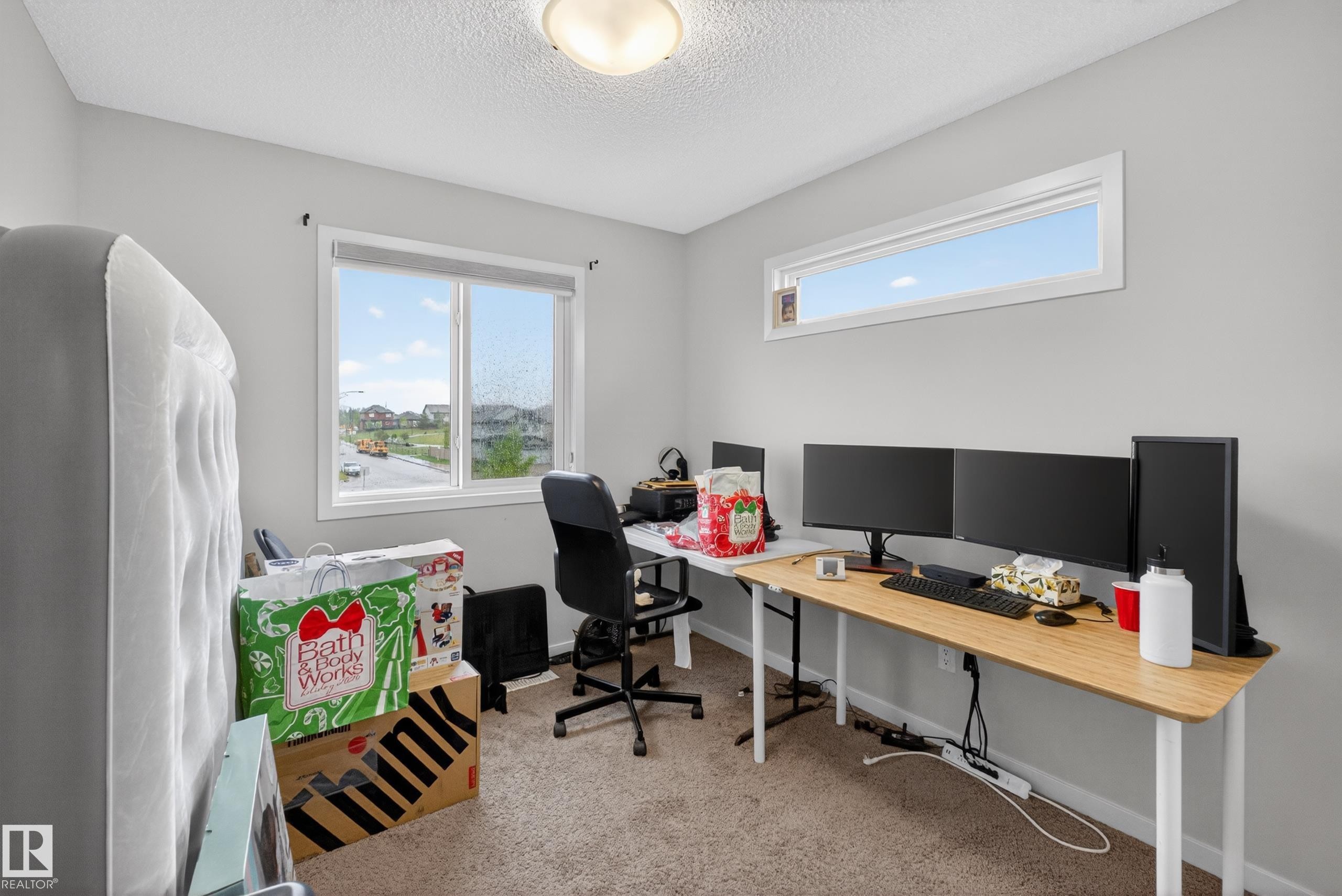 Light grey painted walls complementing textured carpet flooring - 1404 25 Avenue, Edmonton, AB