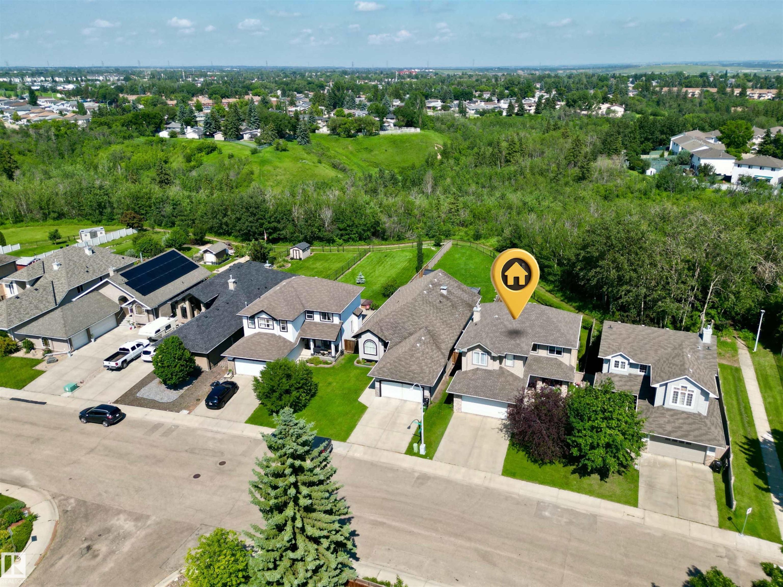 57 Homestead Crescent Nw, Edmonton, AB - Outdoor With View