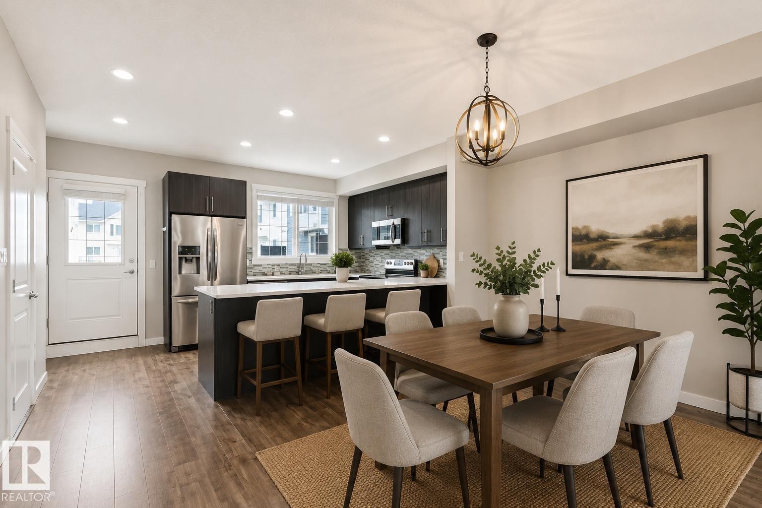739 Allard Boulevard Sw, Edmonton, AB - Indoor Photo Showing Dining Room