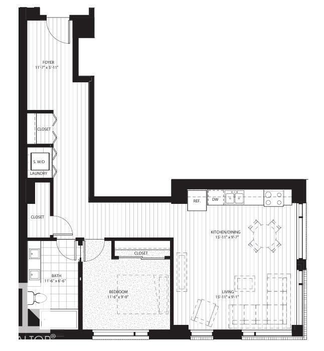 Floor plan - 401 10238 103 Street, Edmonton, AB - Other