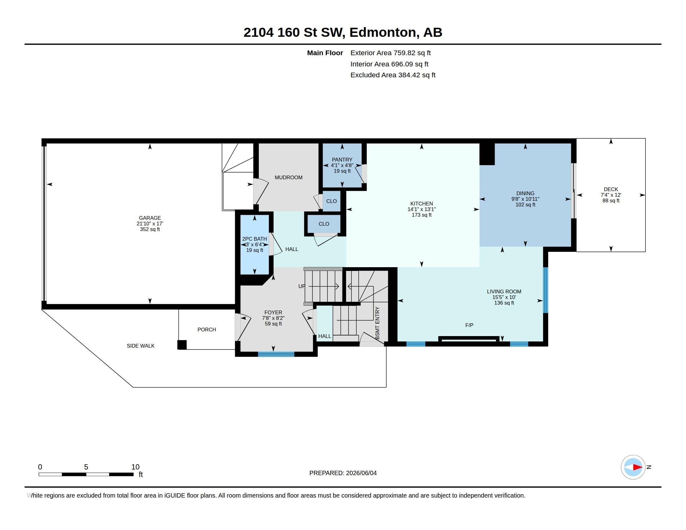 Floor plan - 2104 160 Street Sw, Edmonton, AB - Other