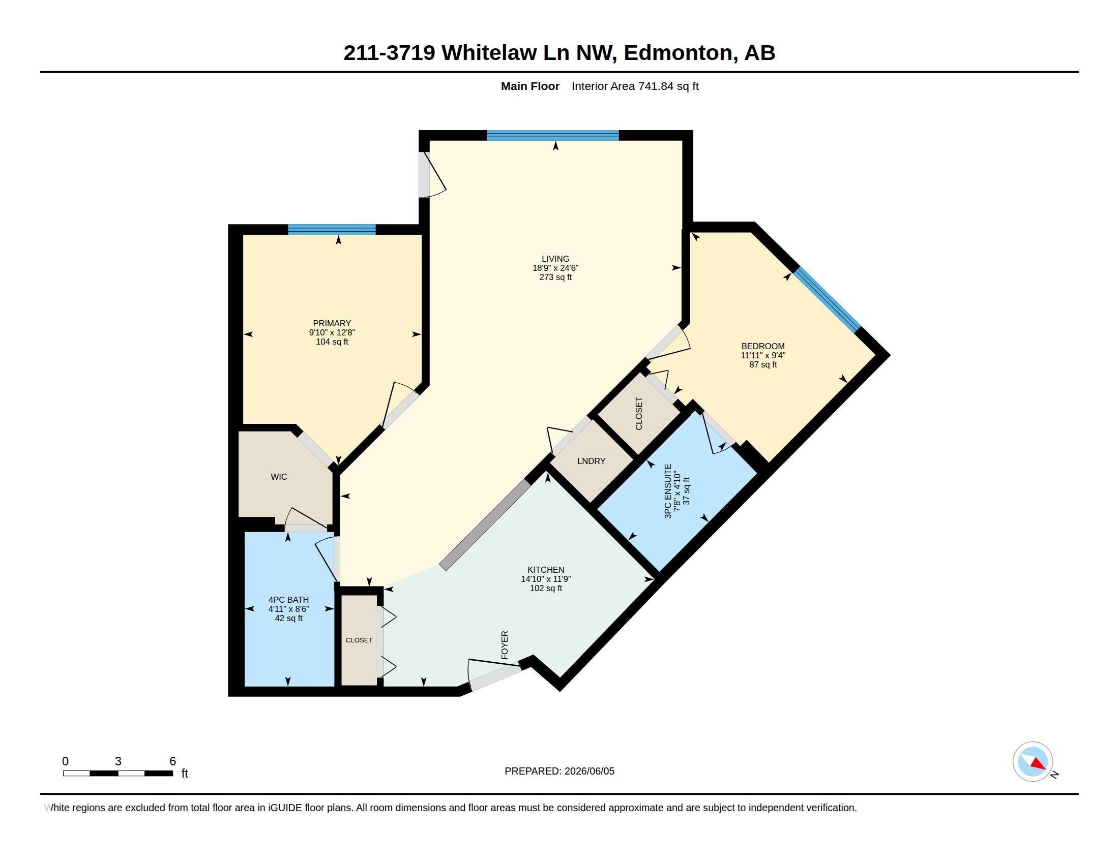 Floor plan - 211 3719 Whitelaw Lane, Edmonton, AB