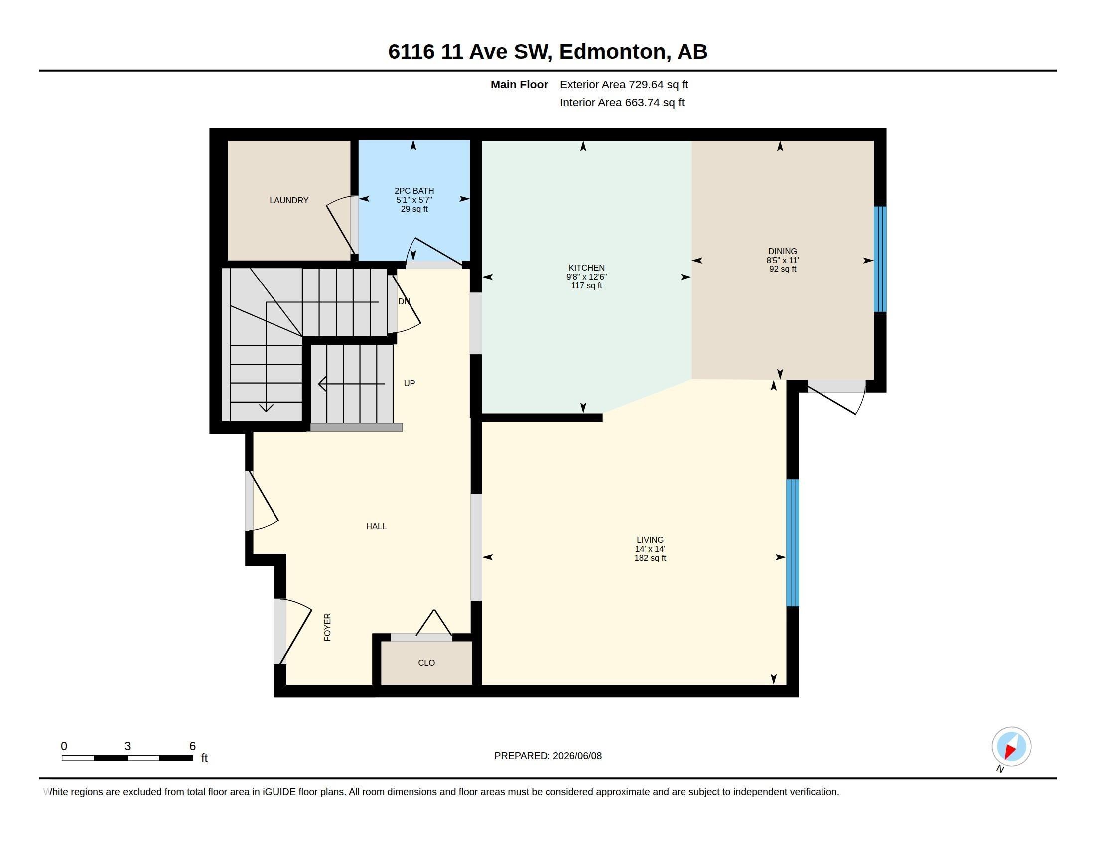 Floor plan - 6116 11 Avenue, Edmonton, AB