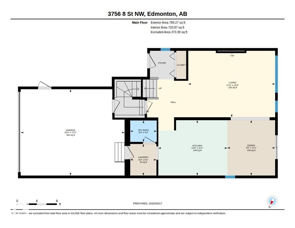 Floor plan - 3756 8 Street, Edmonton, AB