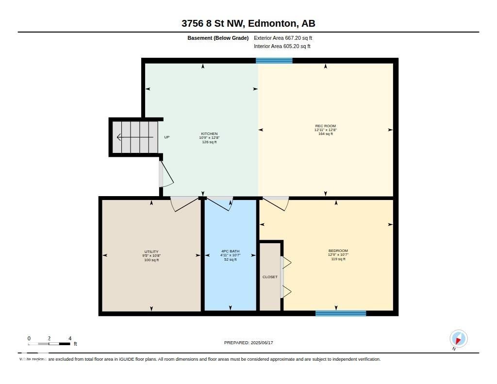 Floor plan - 3756 8 Street, Edmonton, AB