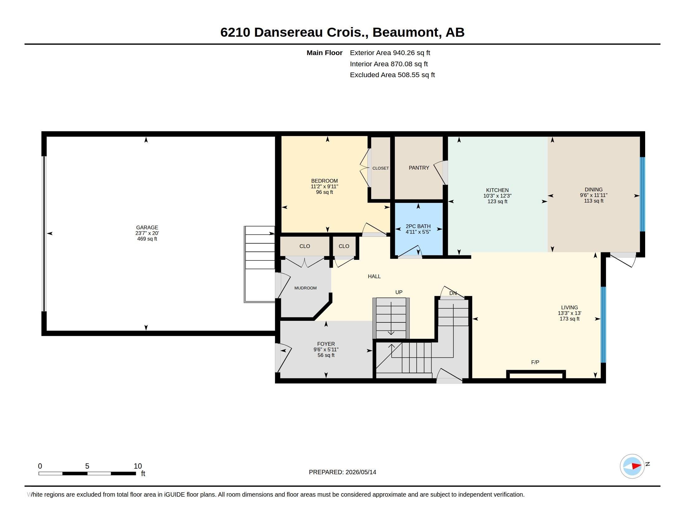 Floor plan - 6210 Dansereau Crescent, Beaumont, AB