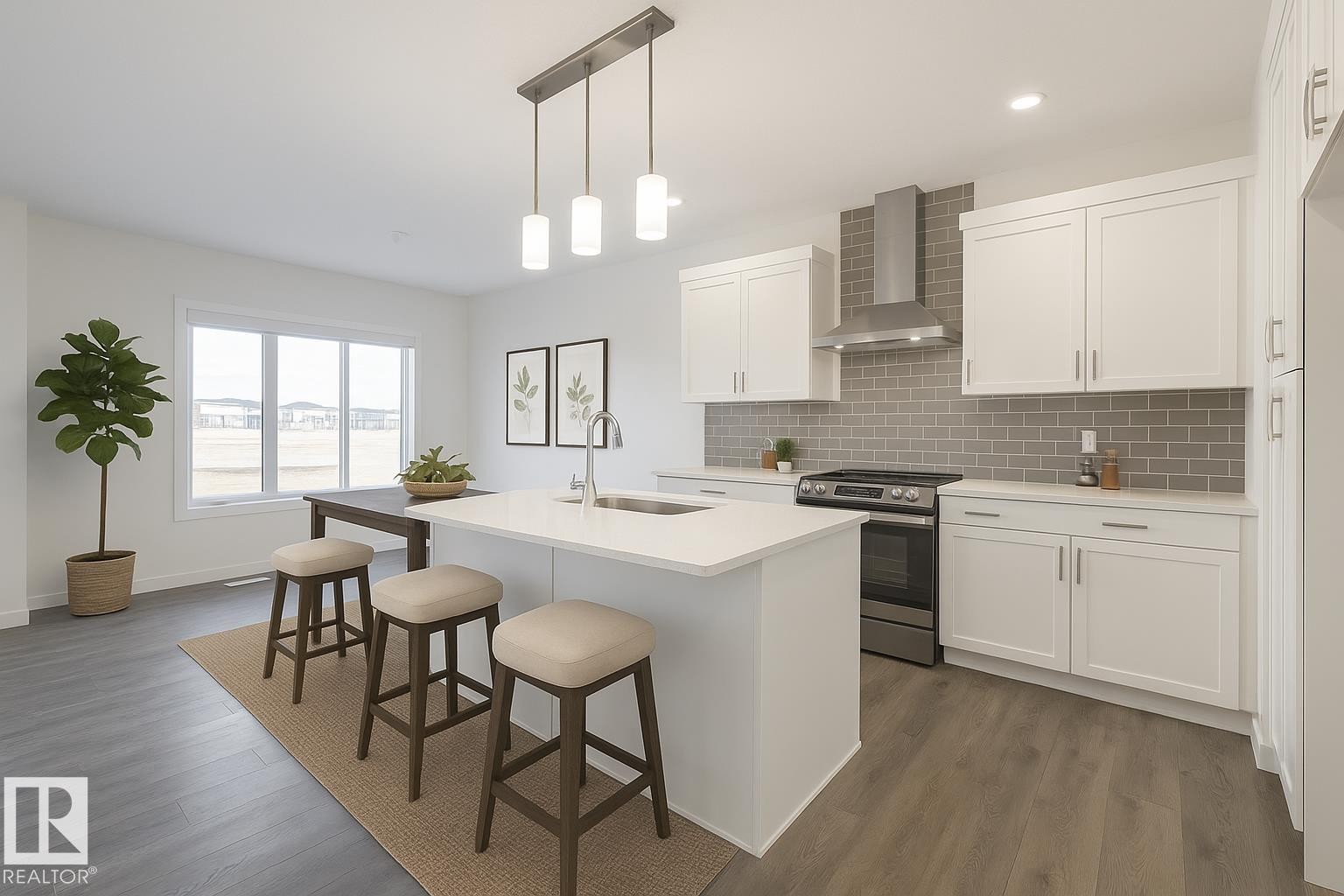 7811 Kipnes Link Sw, Edmonton, AB - Indoor Photo Showing Kitchen With Upgraded Kitchen