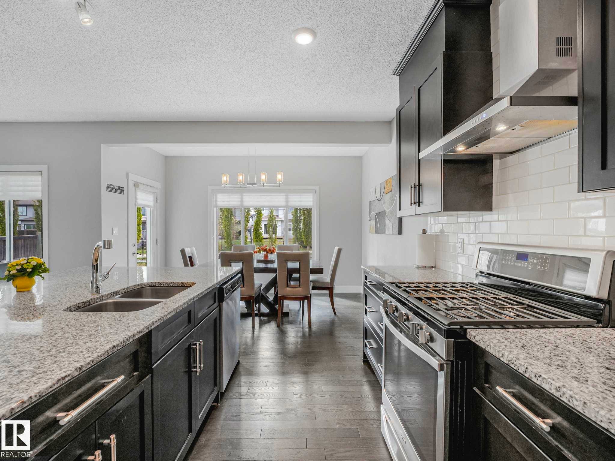 13755 166 Avenue, Edmonton, AB - Indoor Photo Showing Kitchen With Double Sink With Upgraded Kitchen