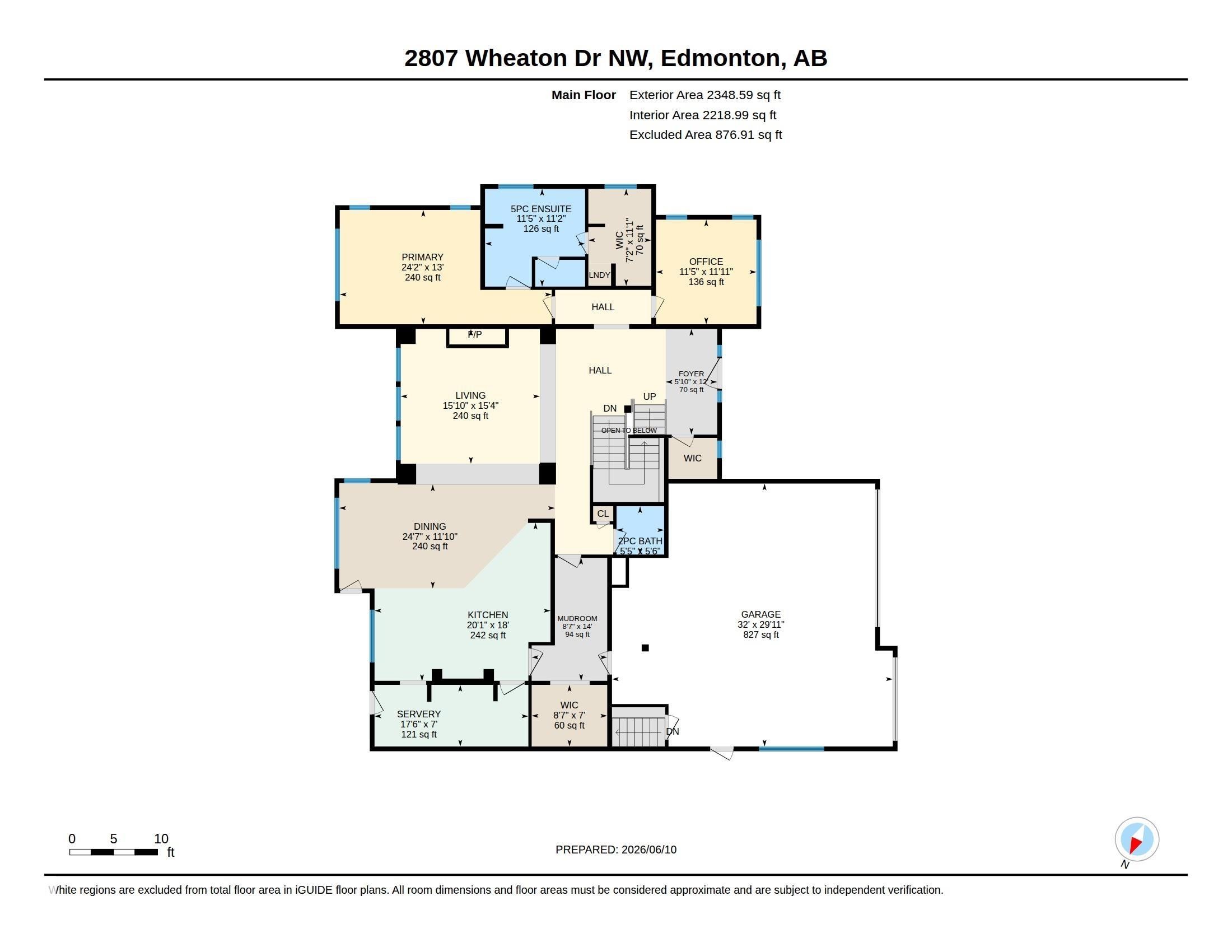Floor plan - 2807 Wheaton Drive, Edmonton, AB