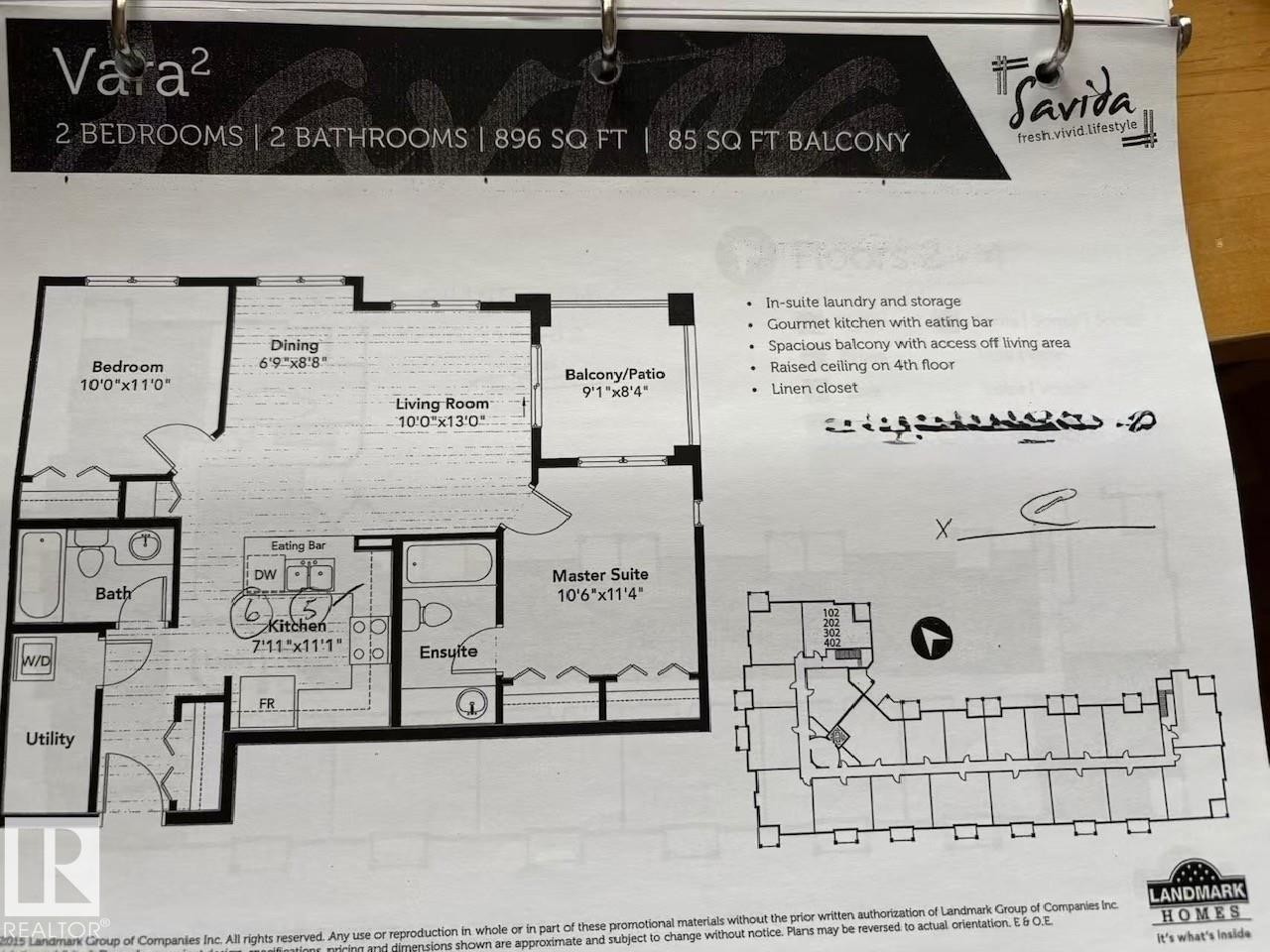 Floor plan - 402 3670 139 Avenue, Edmonton, AB