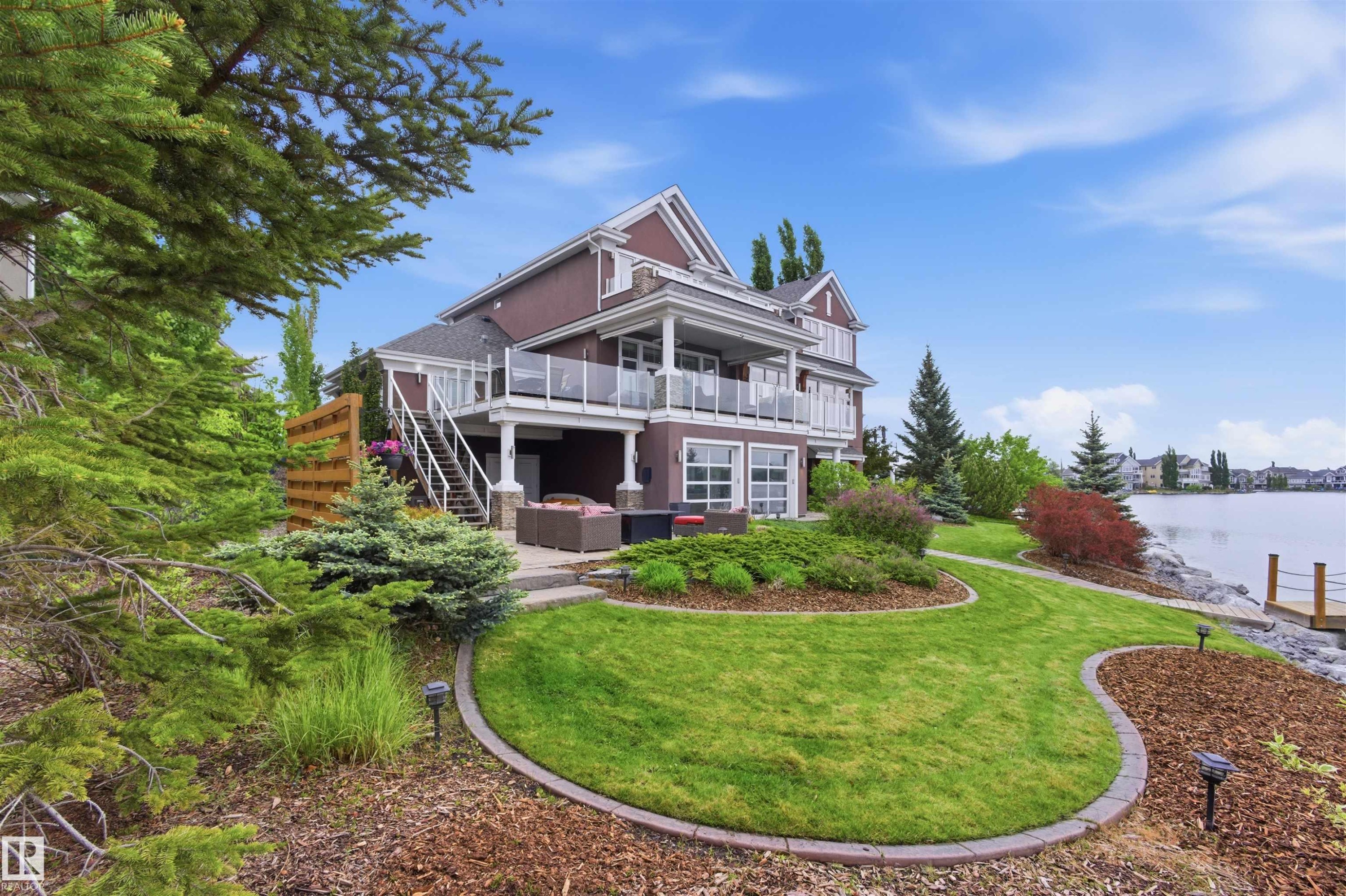 9003 16 Avenue Sw, Edmonton, AB - Outdoor With Body Of Water With Balcony With Deck Patio Veranda