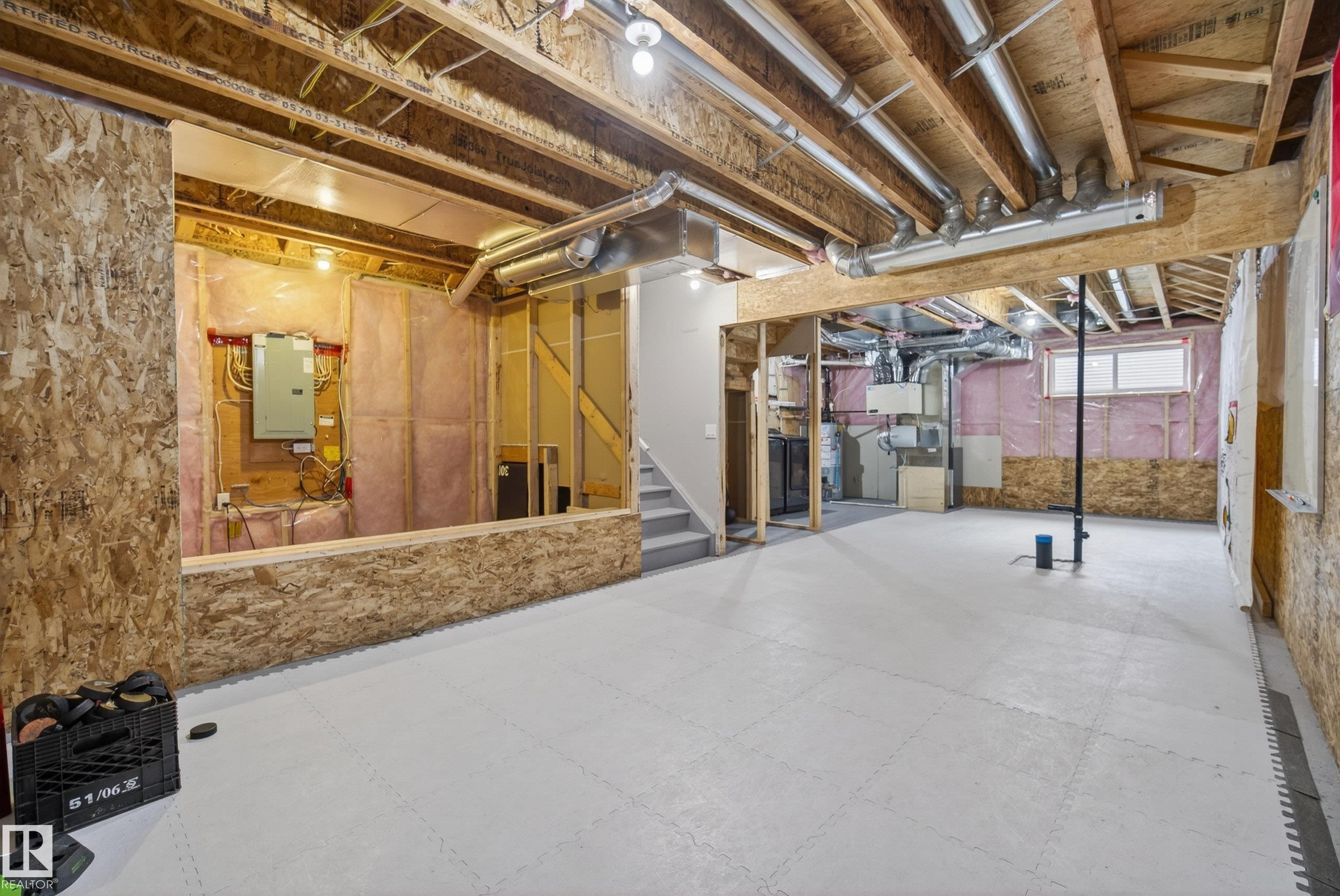 Unfinished basement offering substantial expansion potential - 2325 69A Street, Edmonton, AB