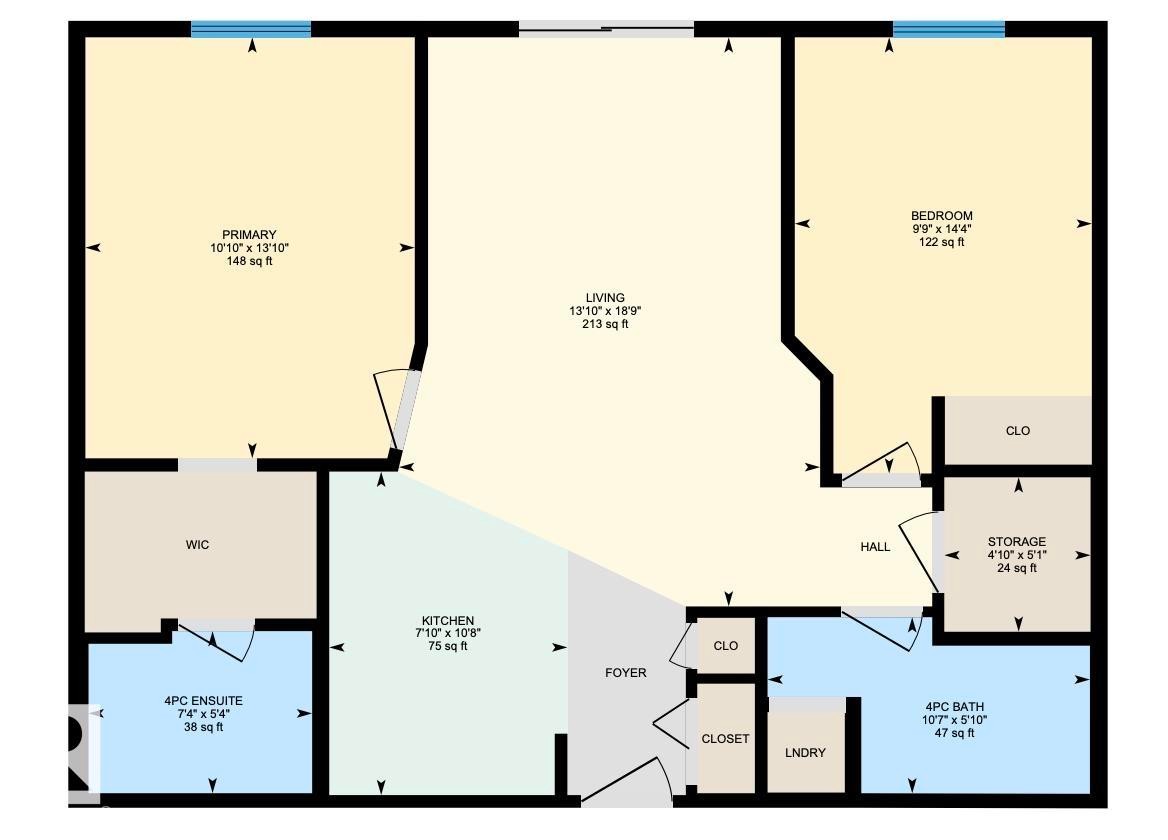 Floor plan - 111 3425 19, Edmonton, AB