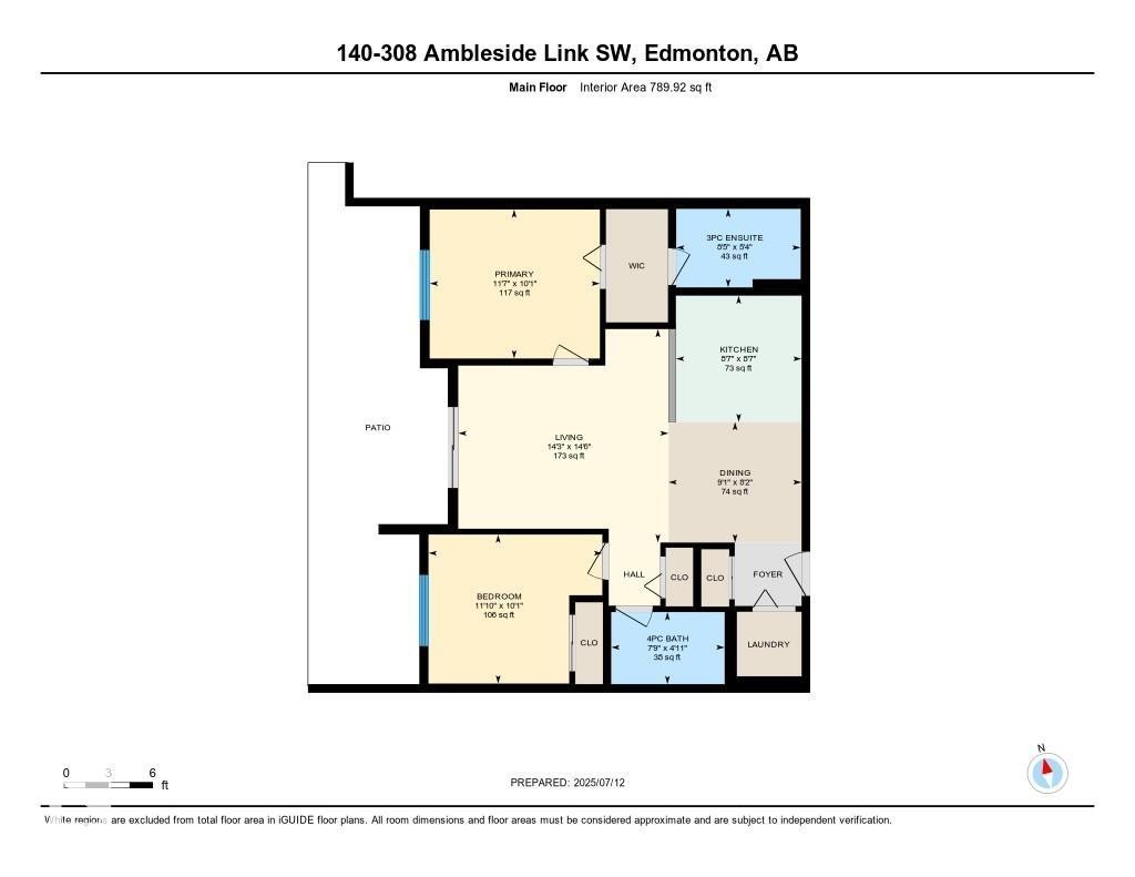 Floor plan - 140 308 Ambleside Link Link, Edmonton, AB